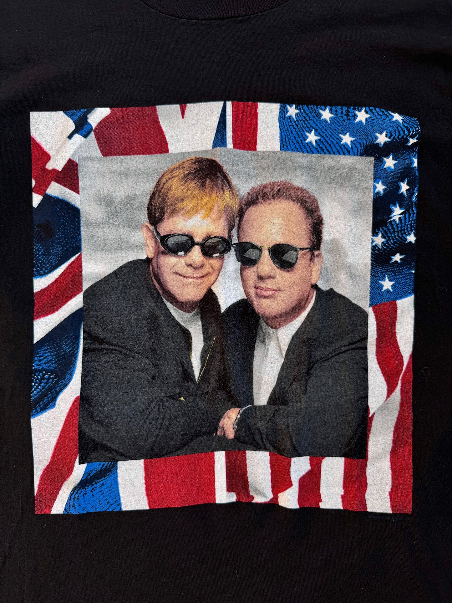 Vintage 1994 Elton John & Billy Joel Black Concert Tee | XL
