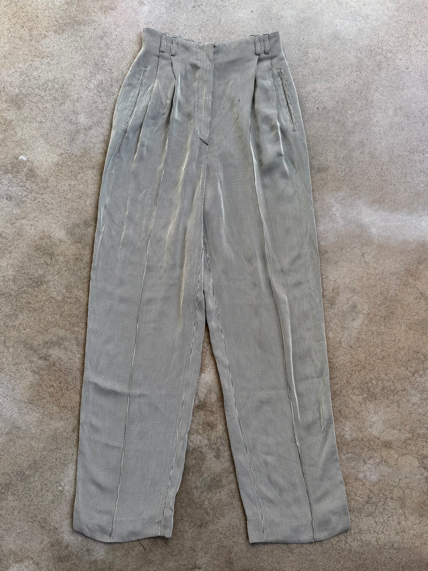 Vintage Giorgio Armani Pinstripe Two-Piece Pant Suit | S/M