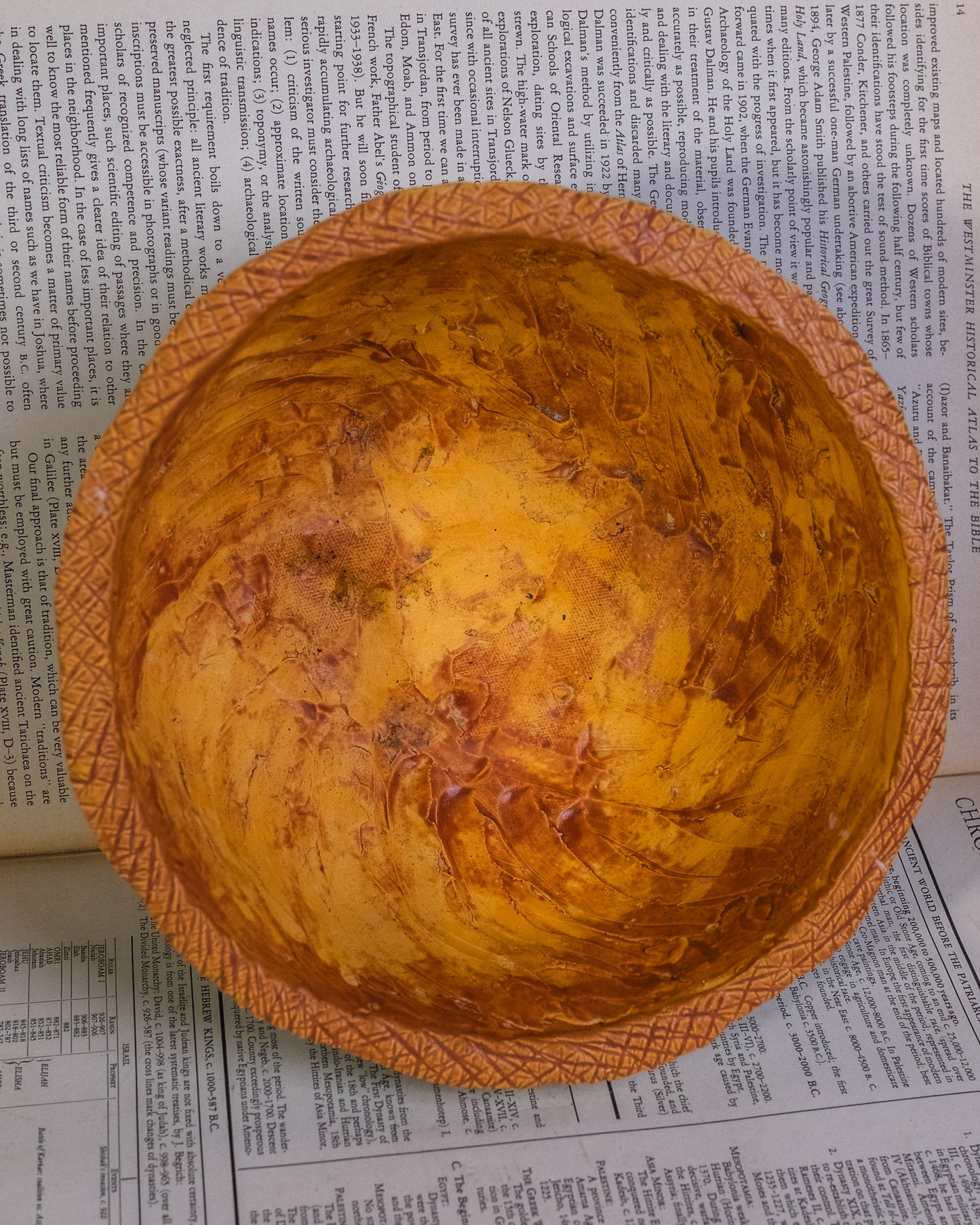 Vintage Studio Pottery Teal Rustic Centerpiece Bowl