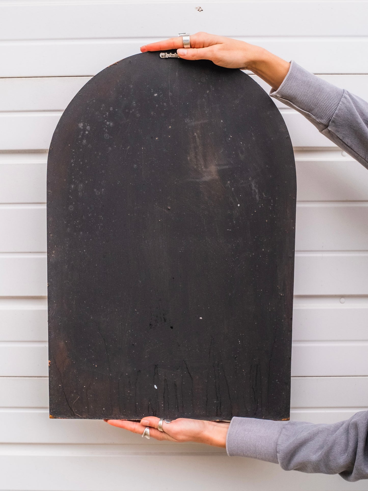 Vintage 1950s Geo Blunts Balloon Flight Rustic Wood Sign