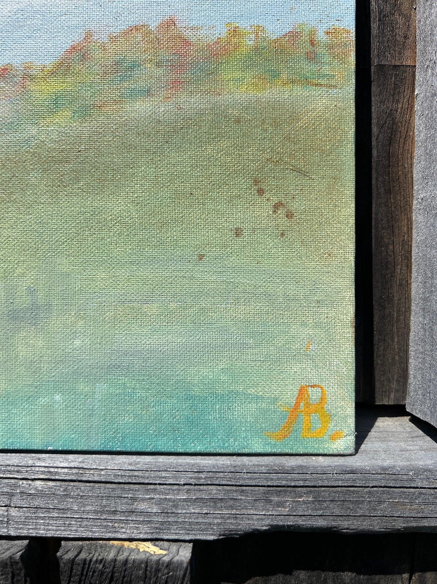 Vintage 1970s Spring Oil on Board Artwork