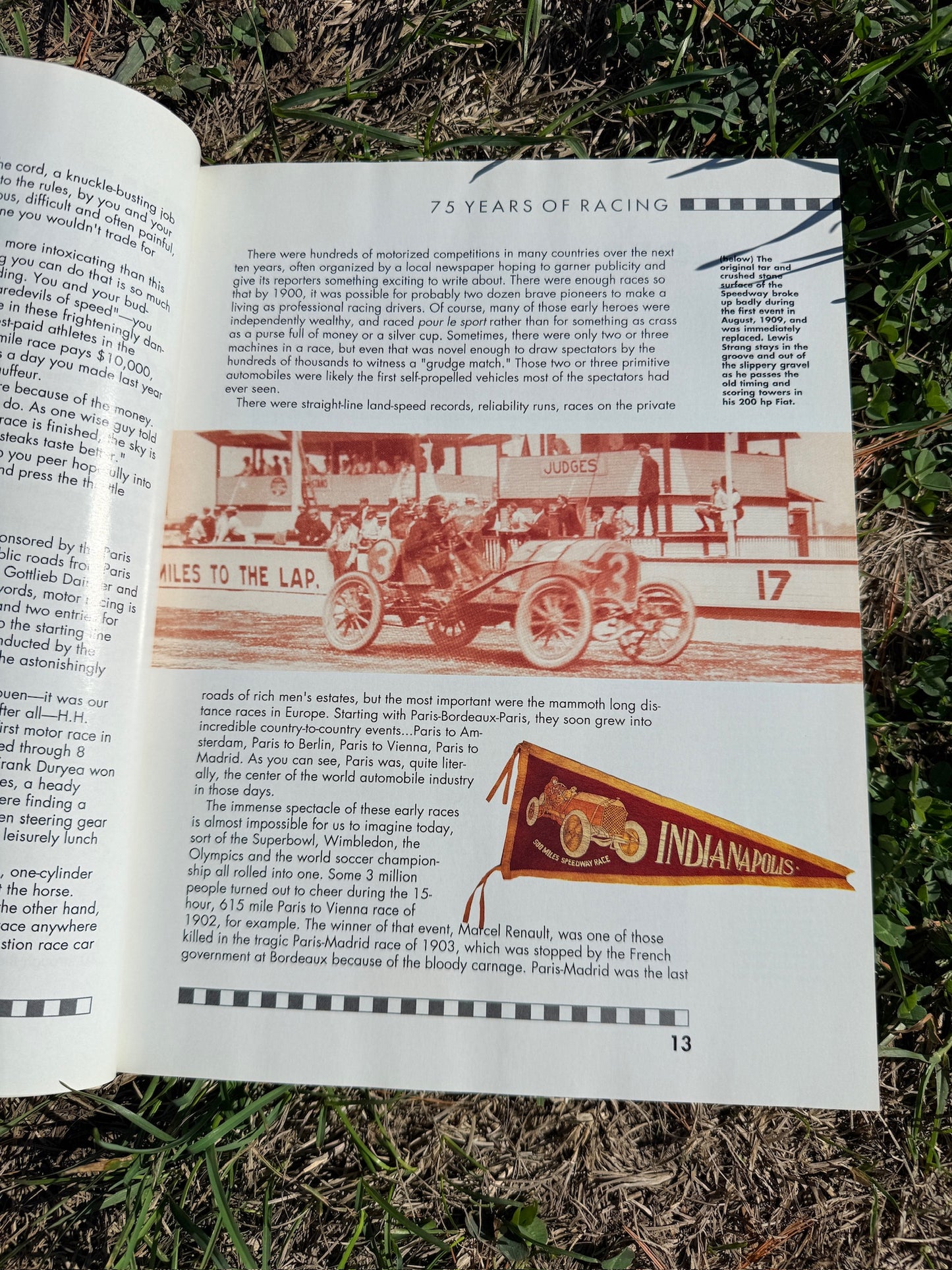 Indy Racing Hardcover Book