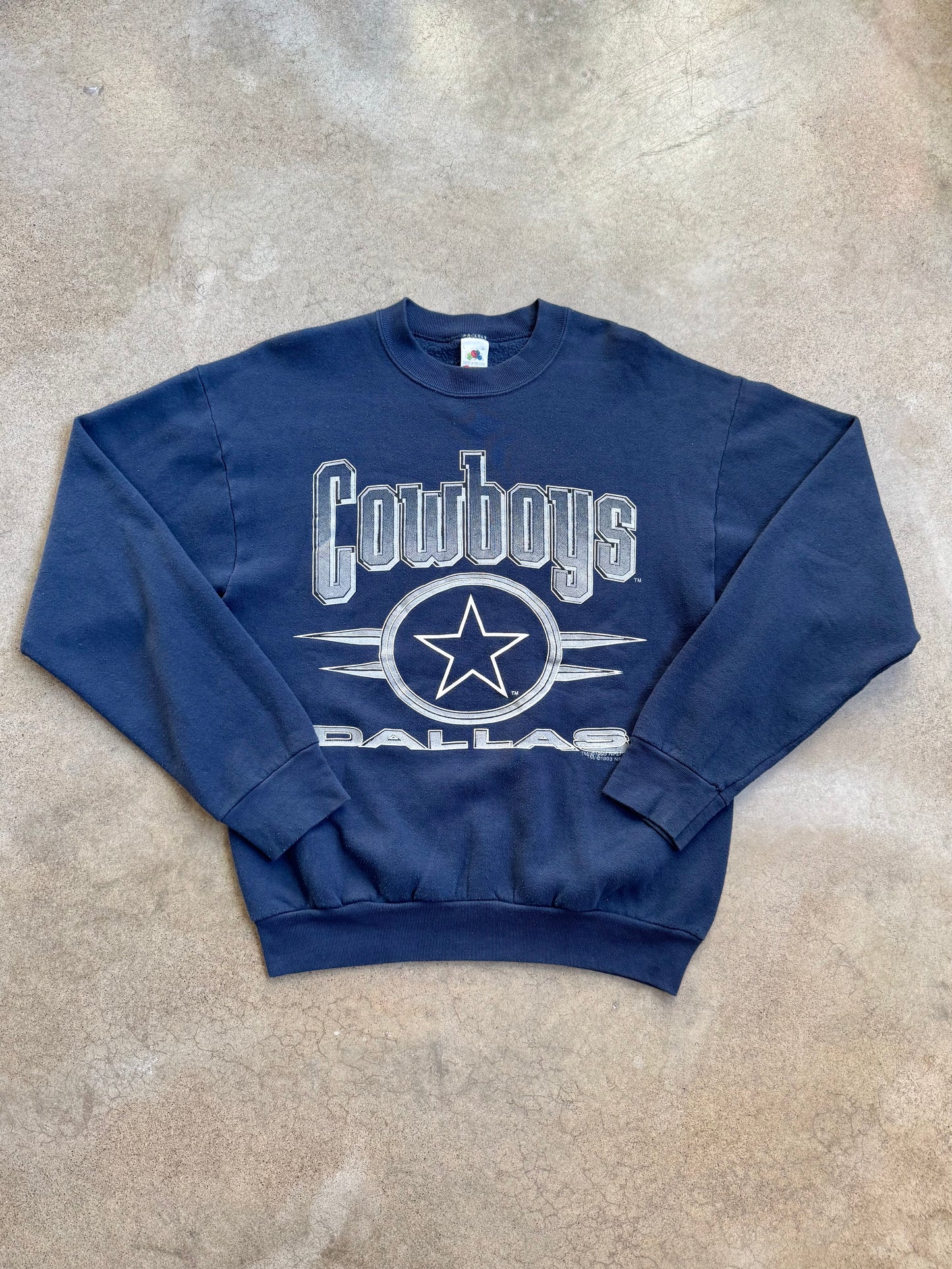 Vintage 1990s Dallas Cowboys Crewneck Sweatshirt | Large