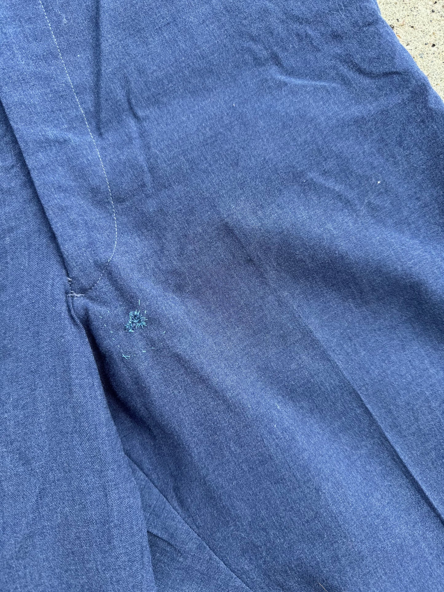 Vintage 1950s Military Issue Blue Wool Trousers | Waist 28”