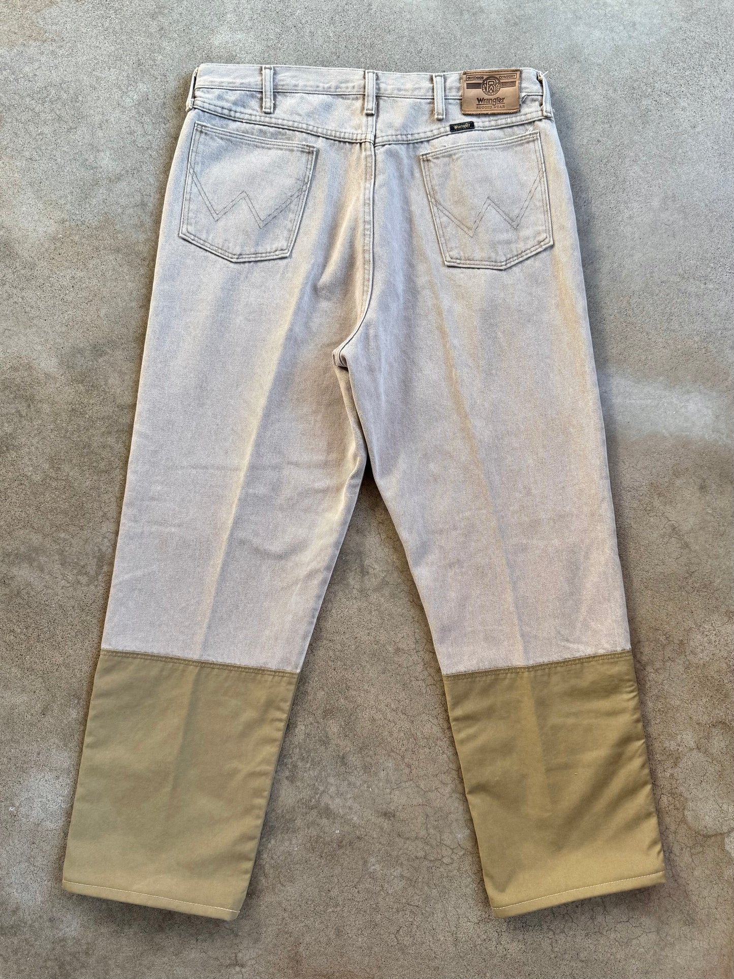 Vintage 1990s Wrangler Rugged Wear Double Knee Brush Pants | Waist 38”