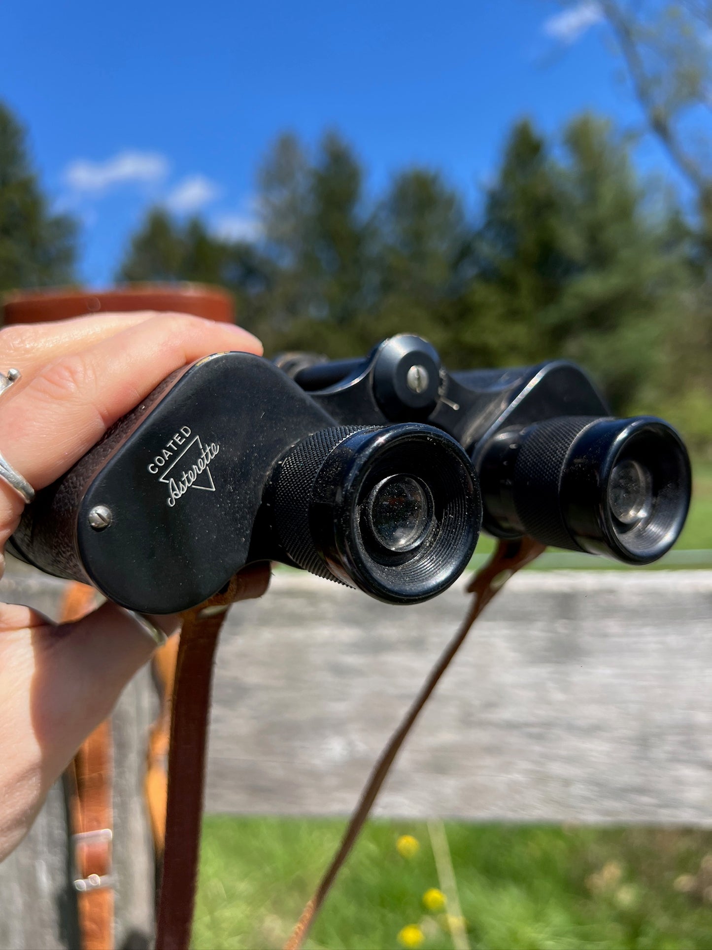Vintage Asterette Binoculars + WWII Case