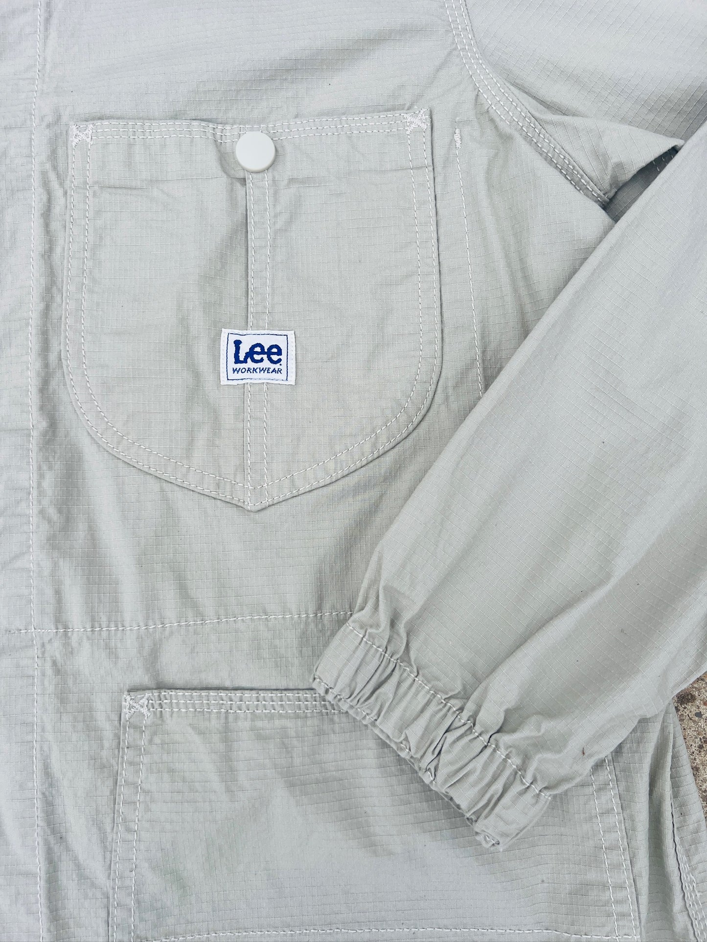 Lee Workwear Beige Khaki Ripstop Utility Jacket | Large