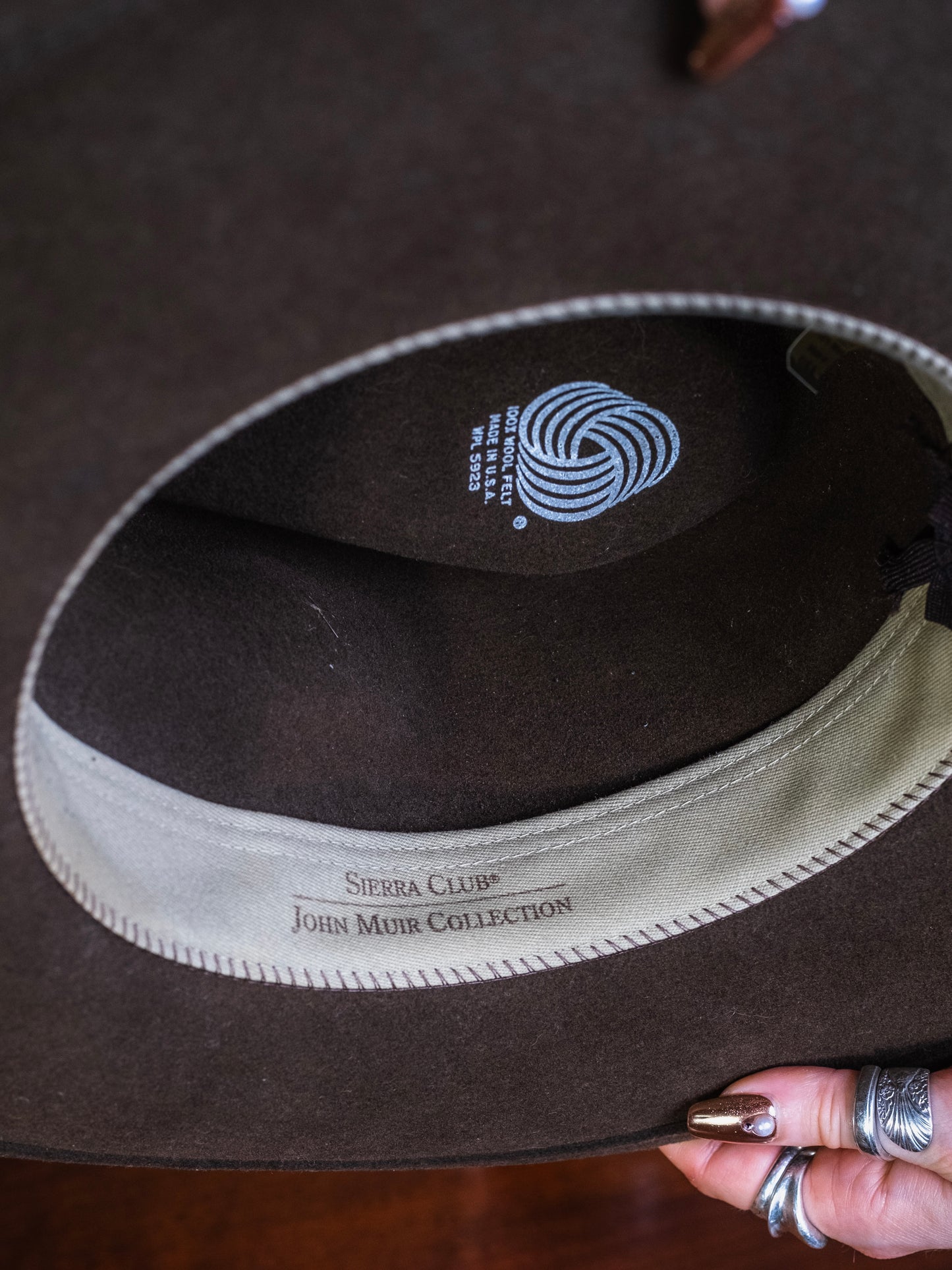 Vintage 1990s The Nature Company Sierra Club John Muir Collection Wool Felt Hat