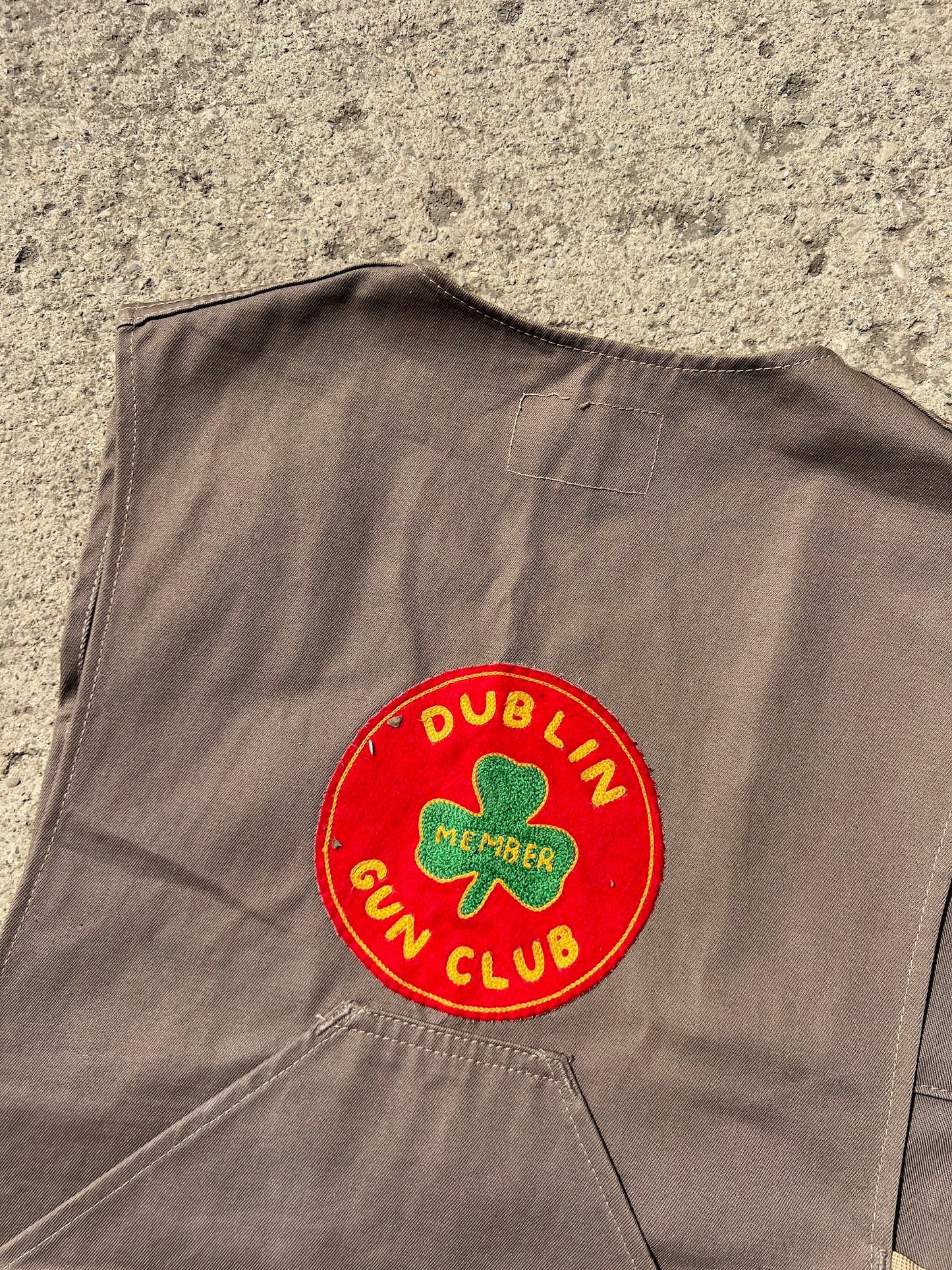 Vintage 1950s Patched Bob Allen Gun Club Rifle Vest | Medium