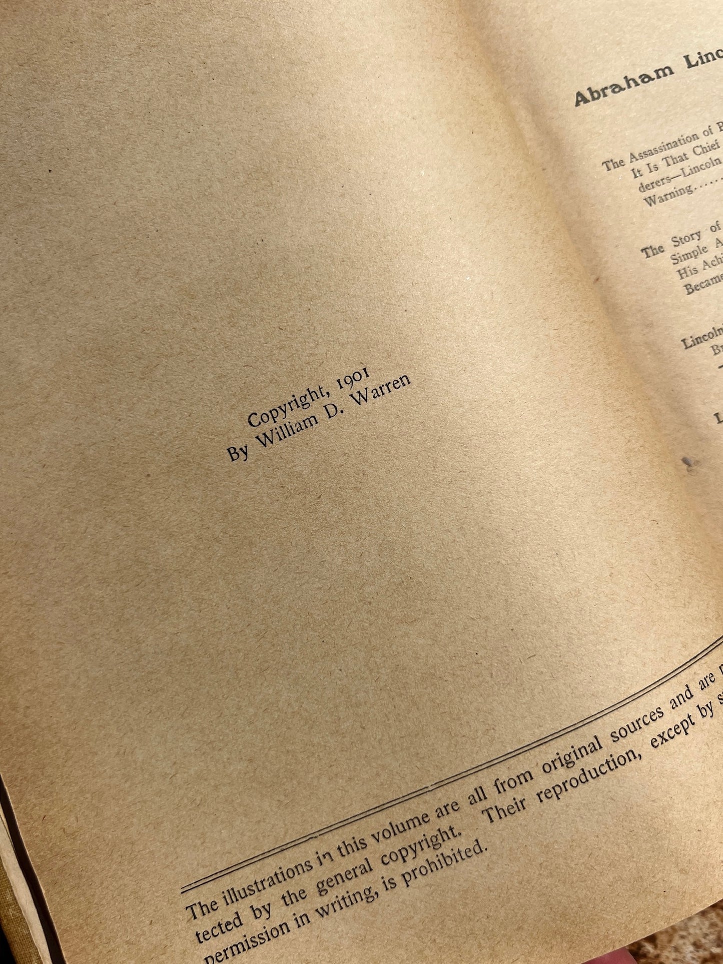Antique 1901 Our Martyr Presidents Book