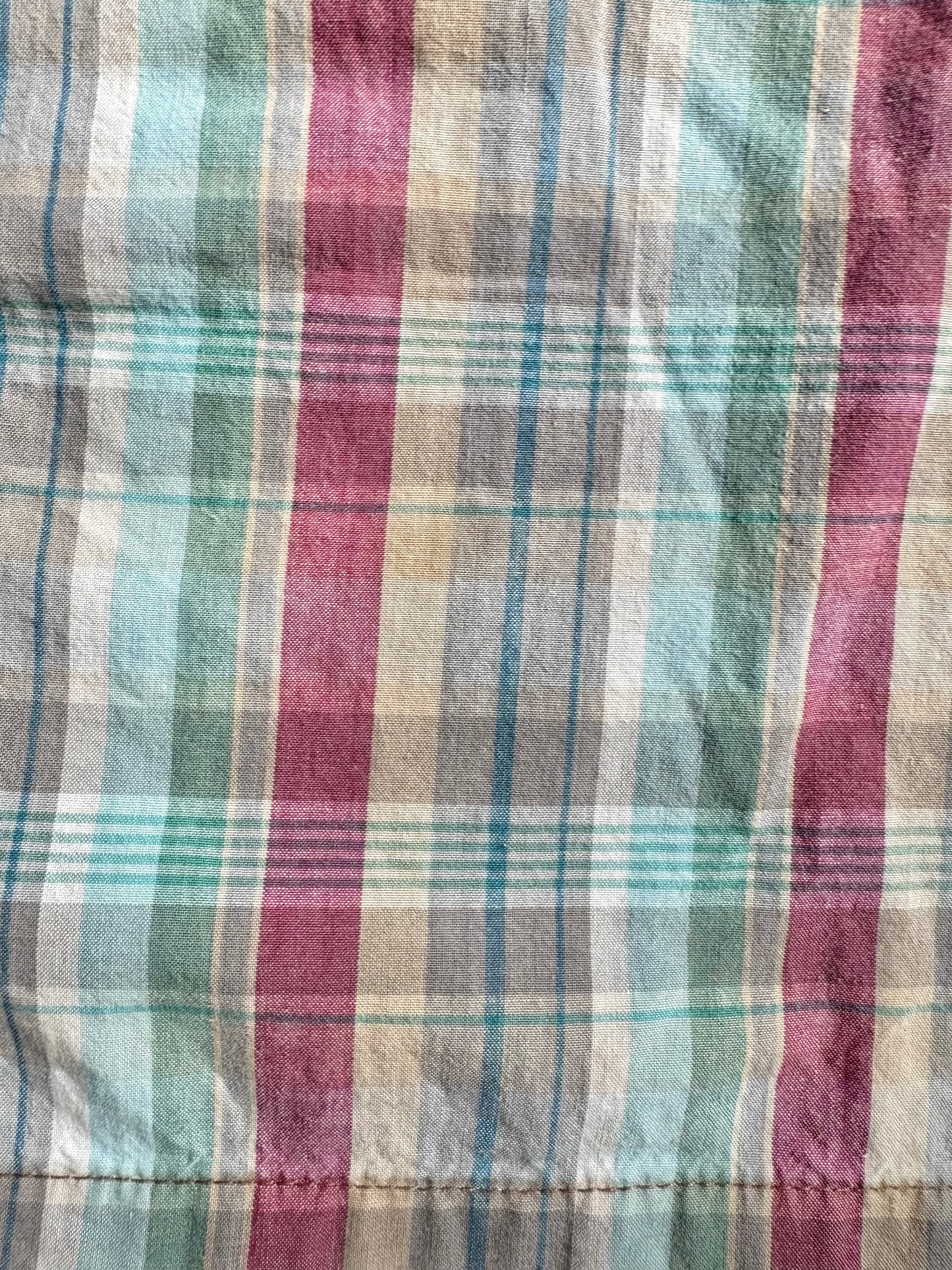 Vintage 1990s Dockers Plaid Pleat Front Cotton Shorts | Waist 32”