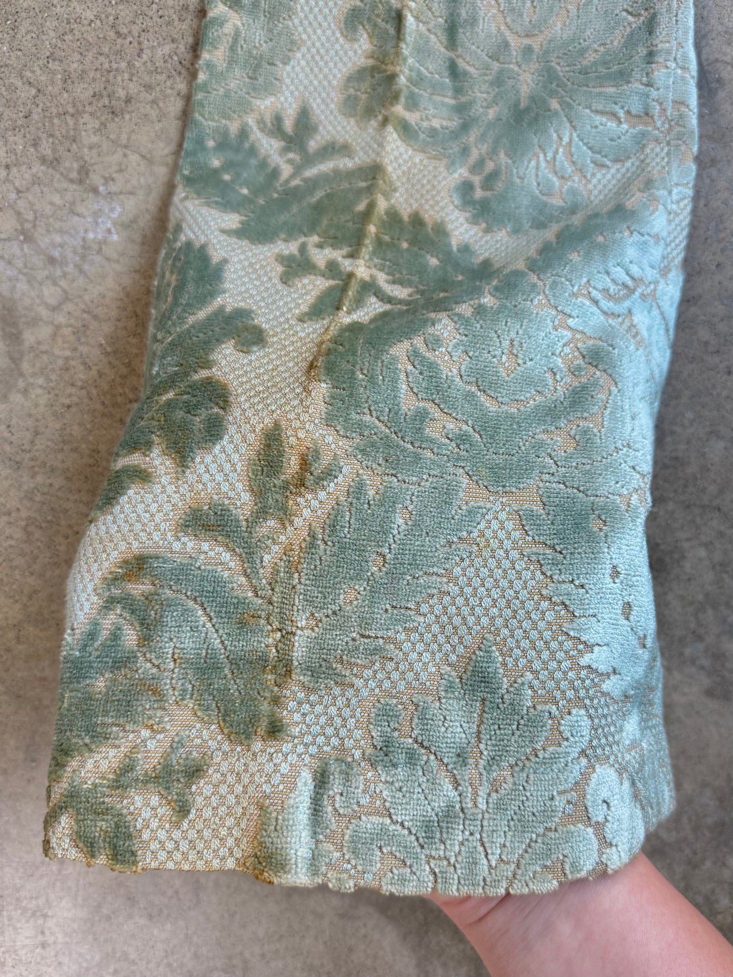 Vintage 1960s Lee Cooper Floral Tapestry Flare Trousers | Waist 28”