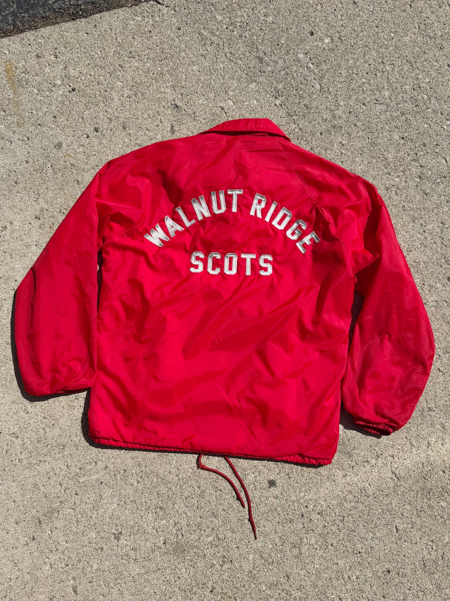 Vintage 1970s Walnut Ridge Scots Windbreaker Jacket | Small