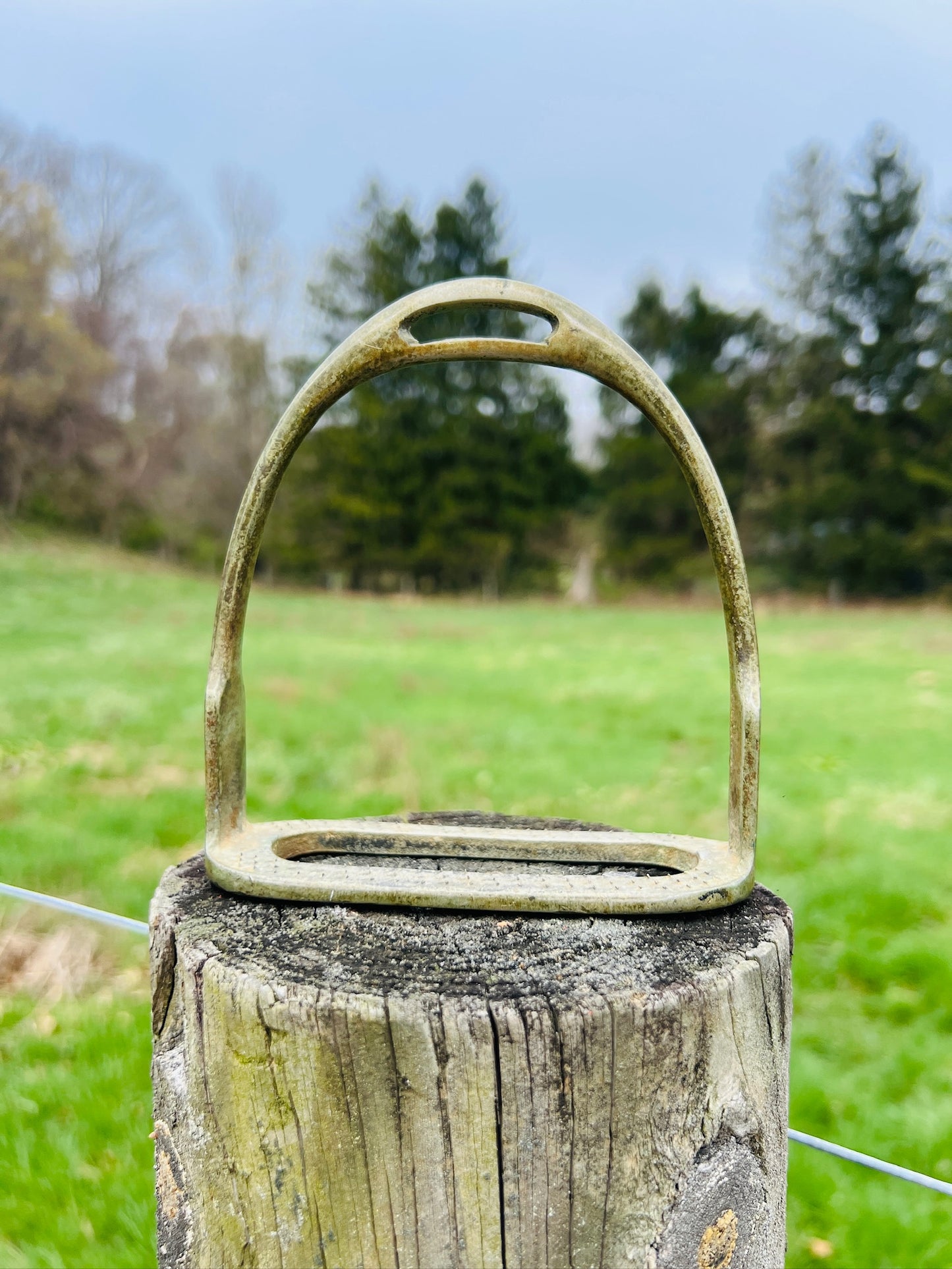 Vintage 1950s Solid Brass Horse Stirrup