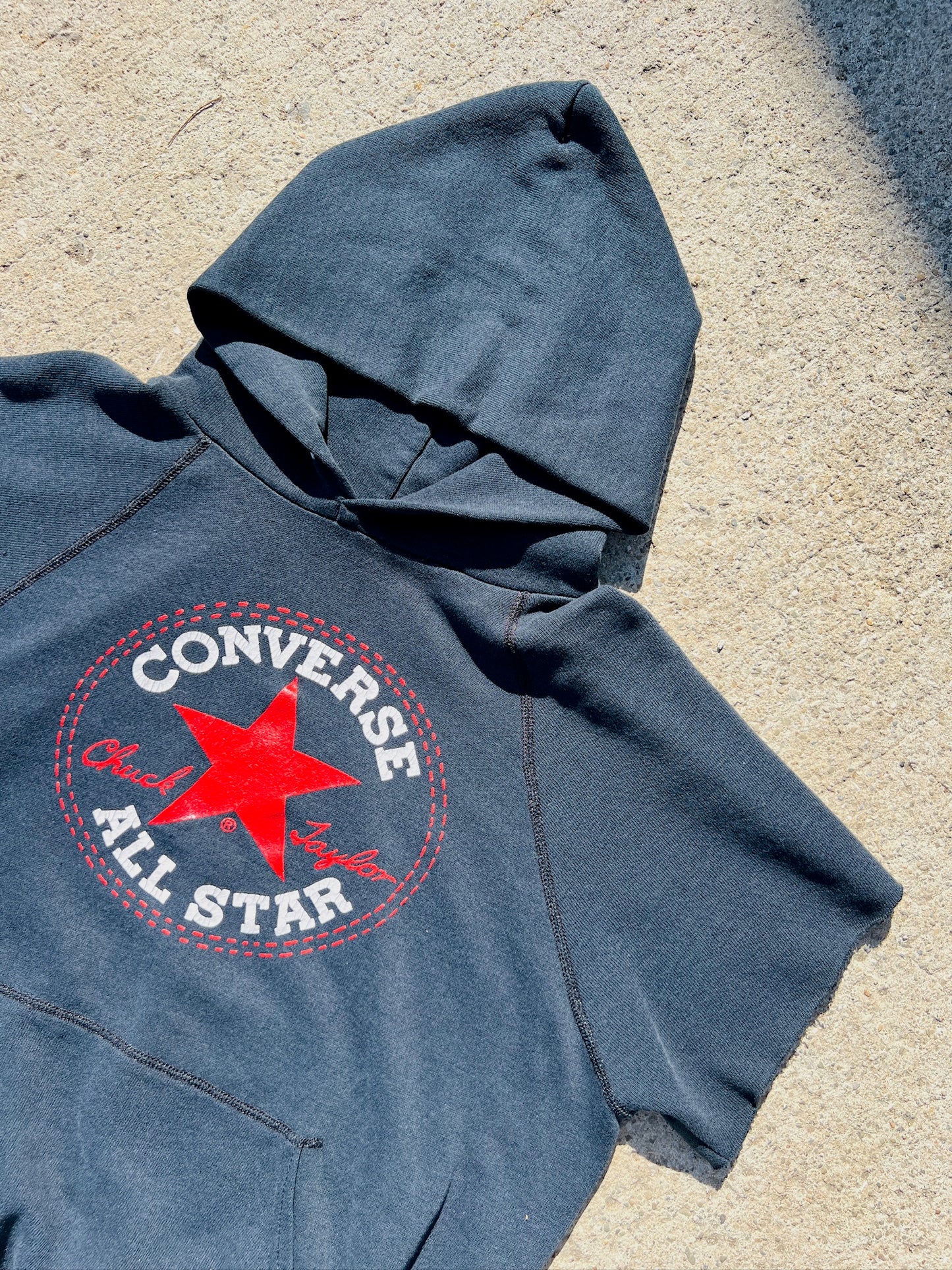 Vintage 1990s Converse Cut-Off Hoodie | Medium