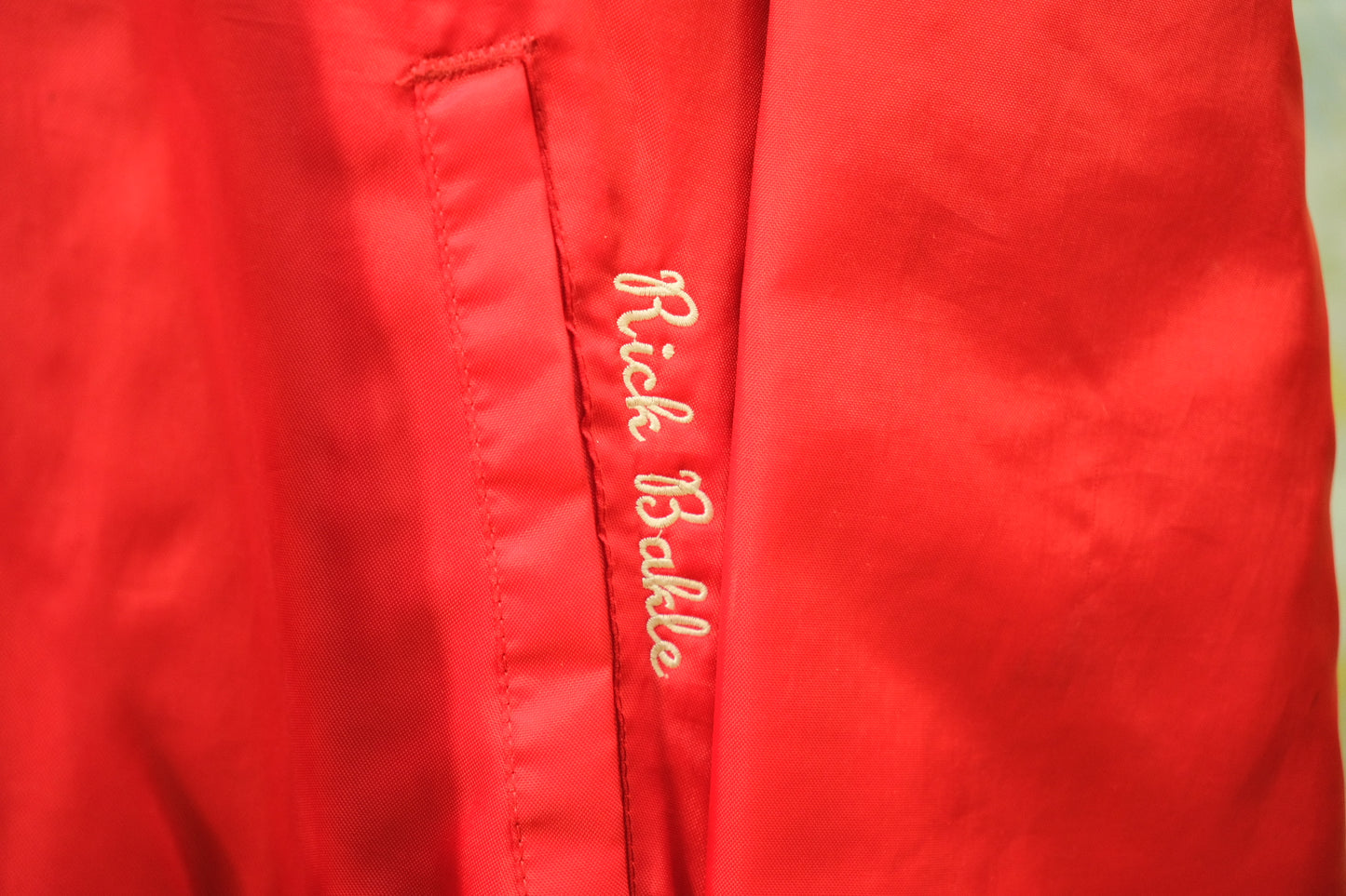 Vintage 1980s St. Charles Embroidered Varsity Bomber Jacket | Large