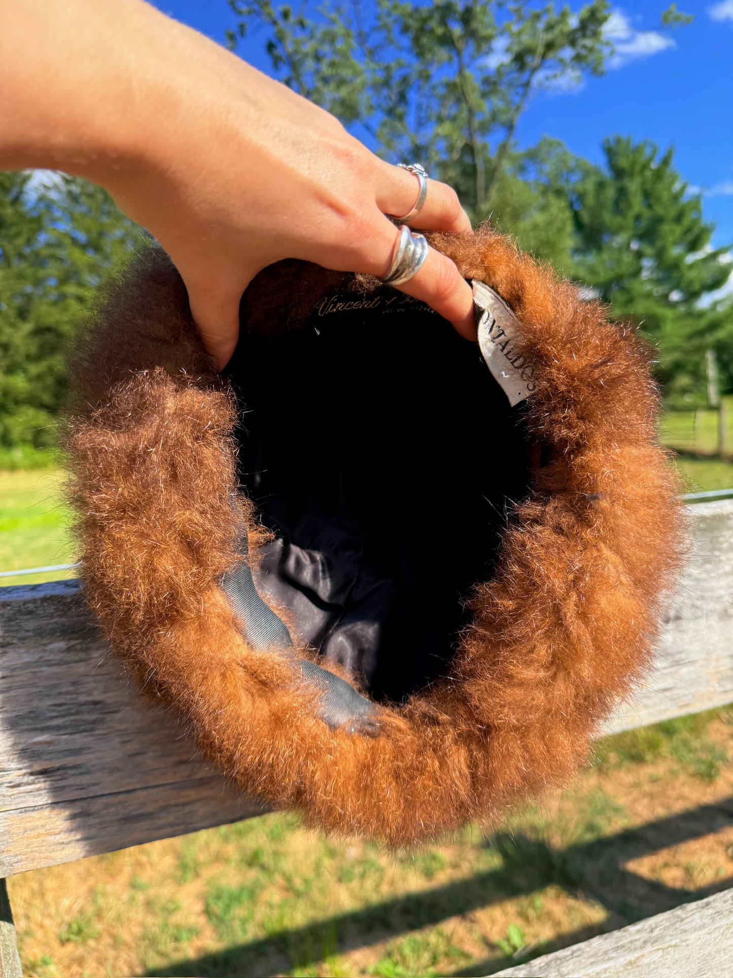 Vintage 1950s Vincent & Bill New York Montaldos Fur Hat