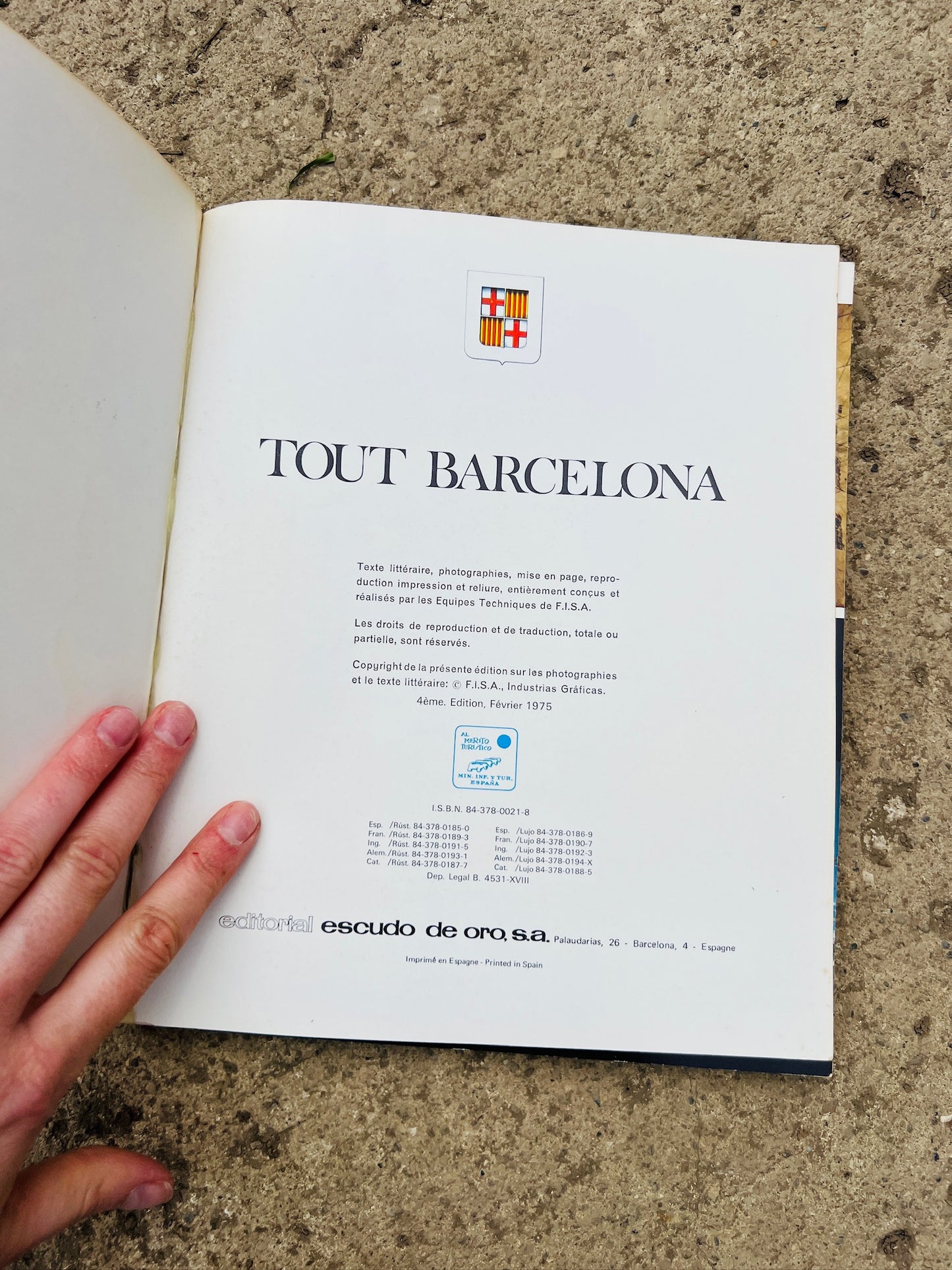 Vintage 1960s Tout Barcelona Tour Book