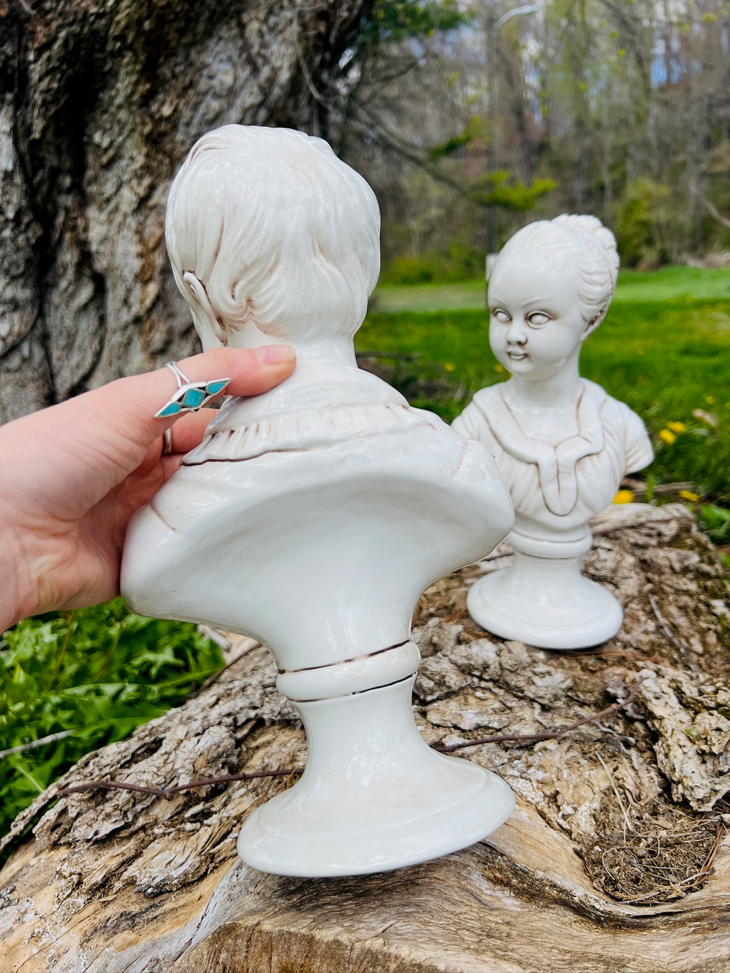 Vintage 1960s Regency Style Italian Bust Set