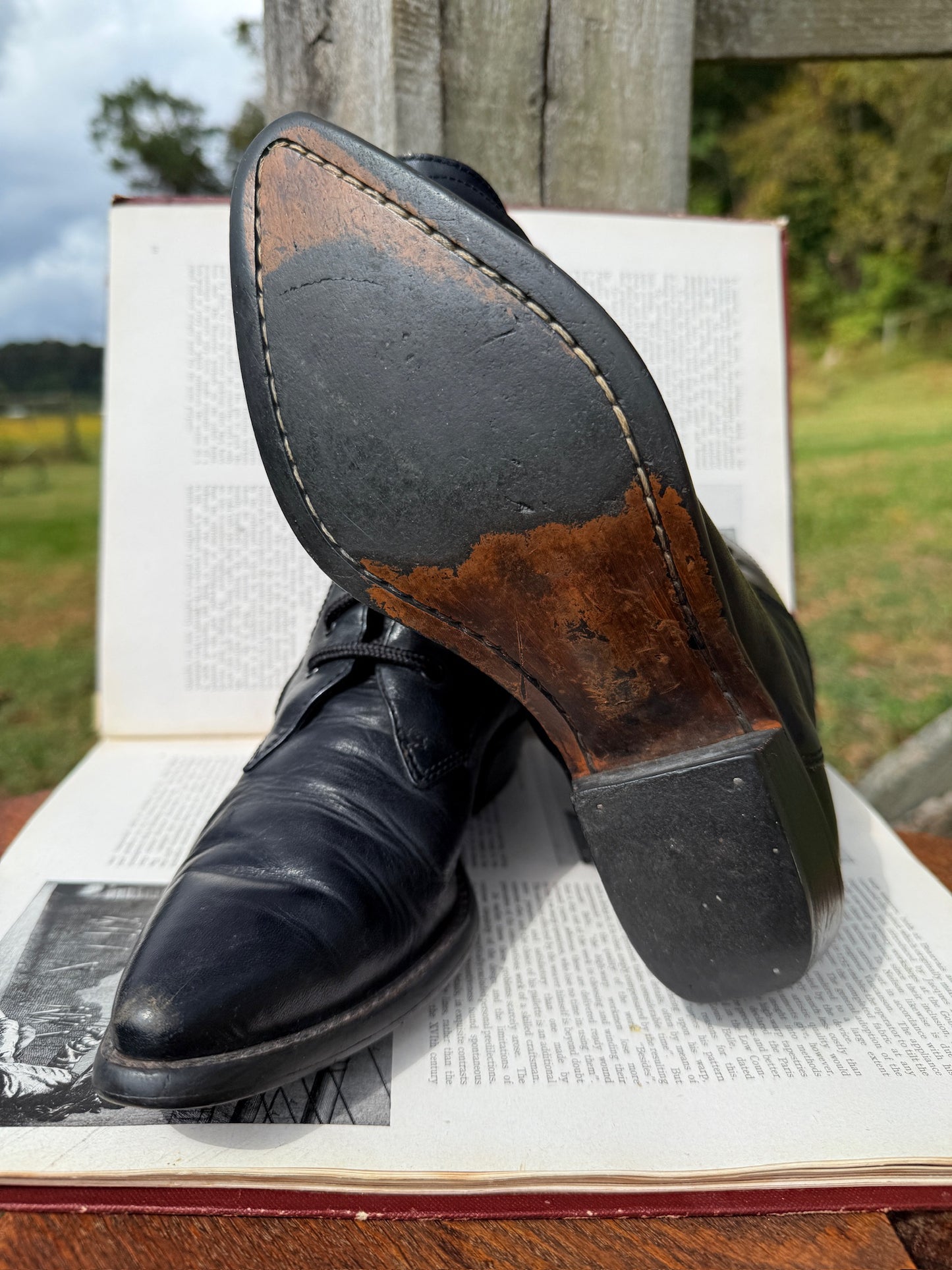 Vintage 1990s Nine West Black Leather Western-Style Boots | Women’s 7