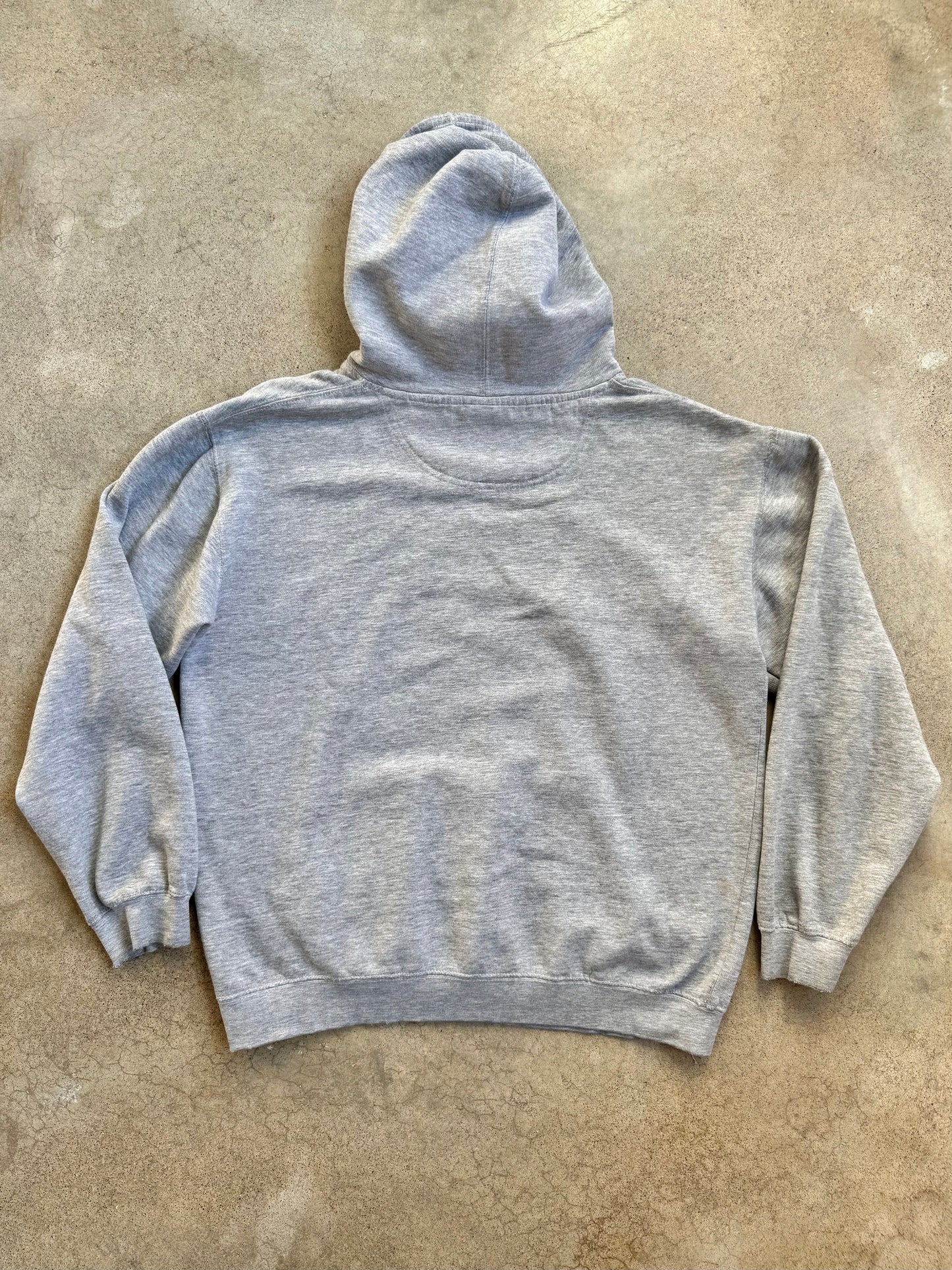 2000s Ohio State Embroidered Worn Grey Hoodie | Medium