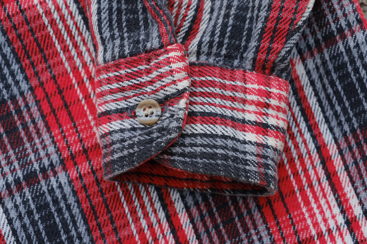 Vintage 1980s Outdoor Exchange Red Plaid Cotton Flannel | M/L