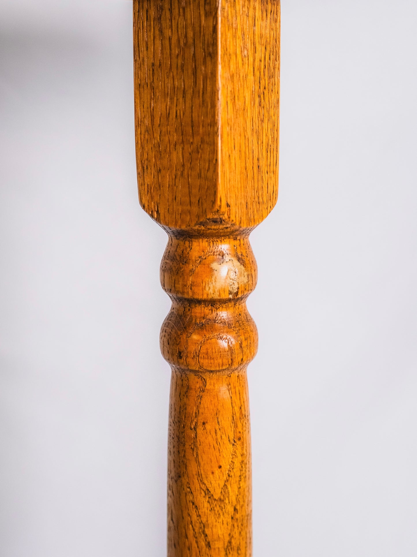 Vintage Wood Pedestal Display Plant Stand