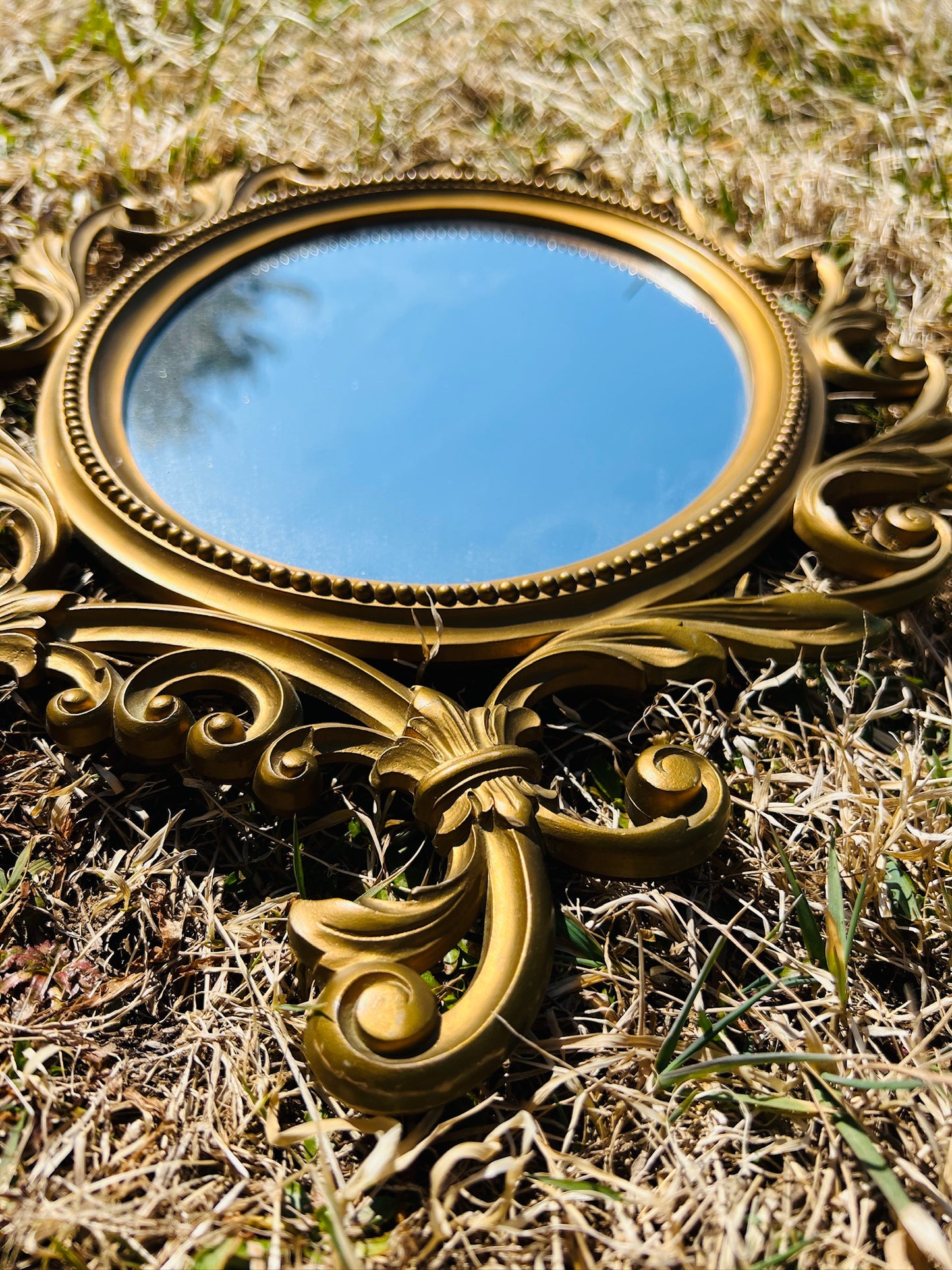 Vintage 1960s Syroco Baroque Style Wall Mirror
