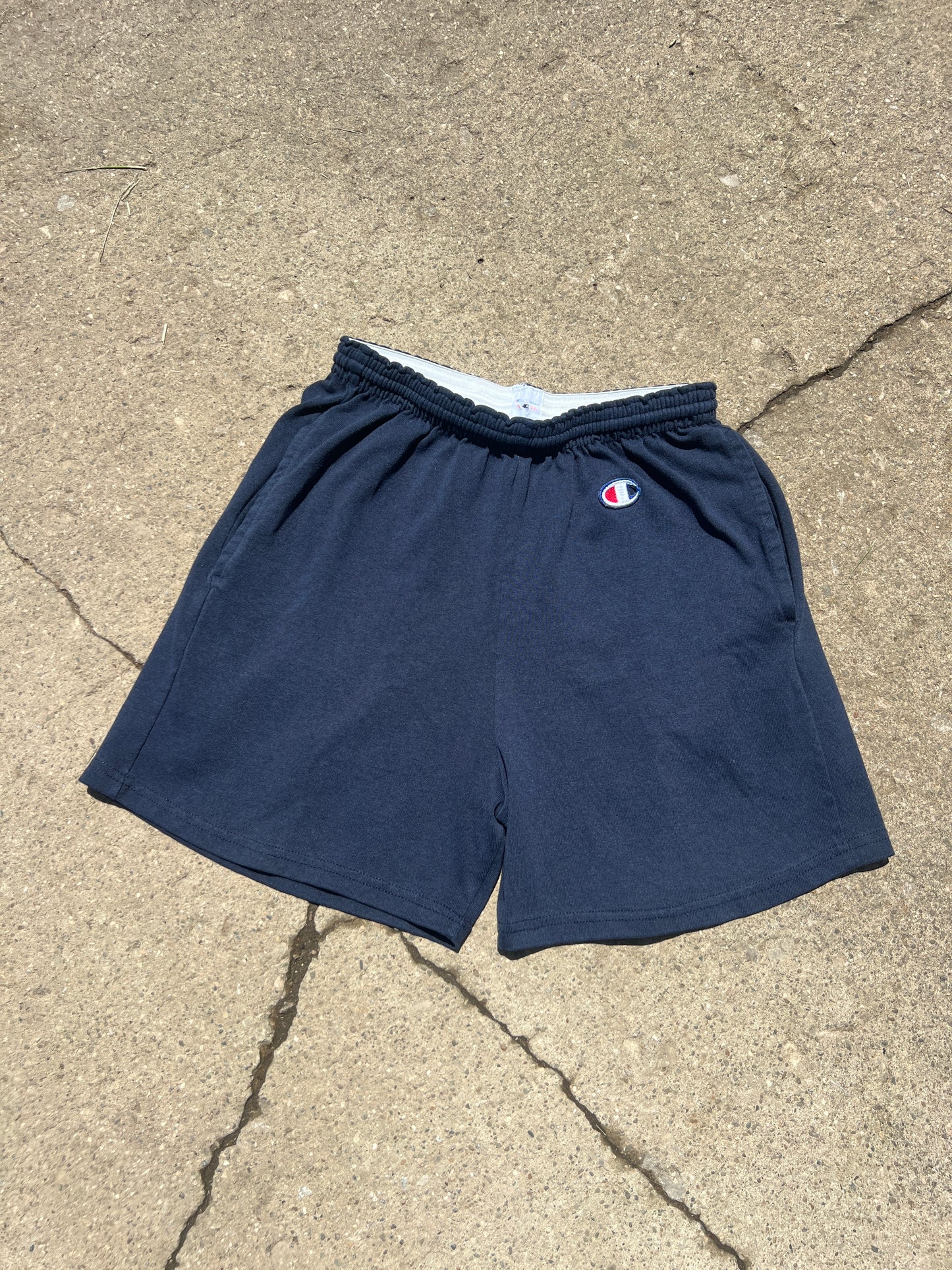Champion Cotton Gym Shorts - Navy