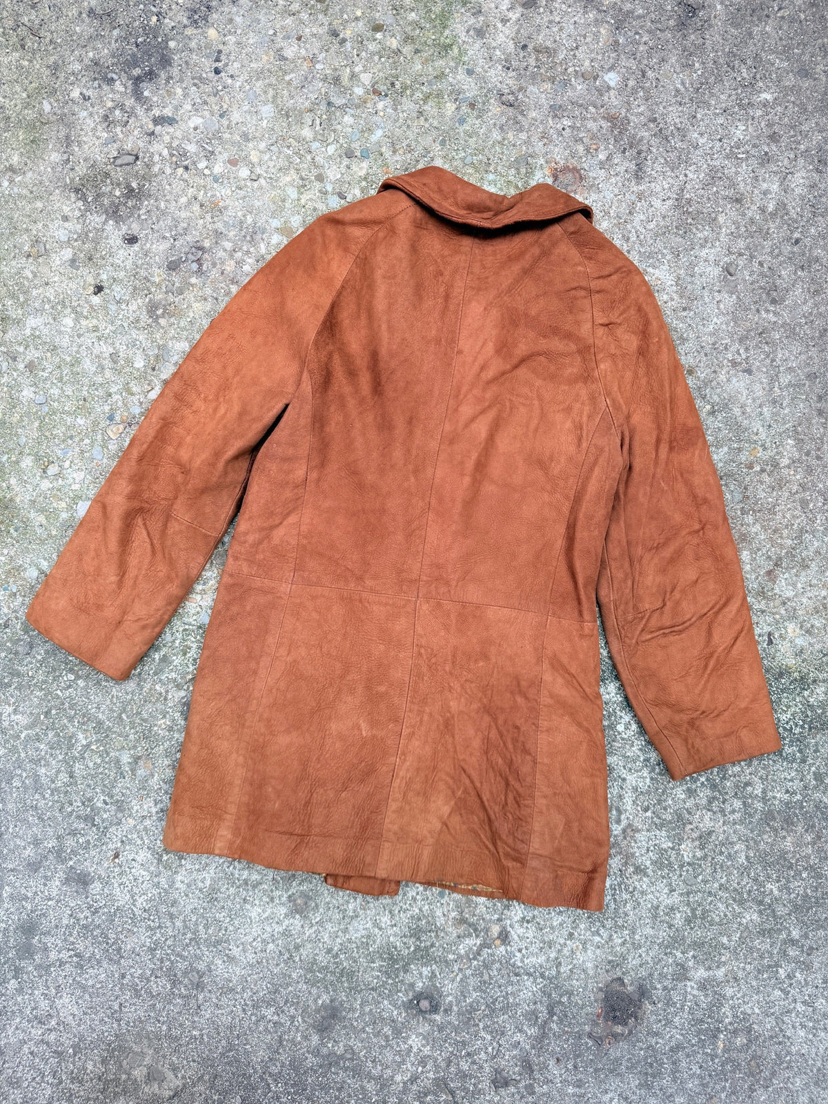 Vintage 1960's Brown Suede Double Button Jacket