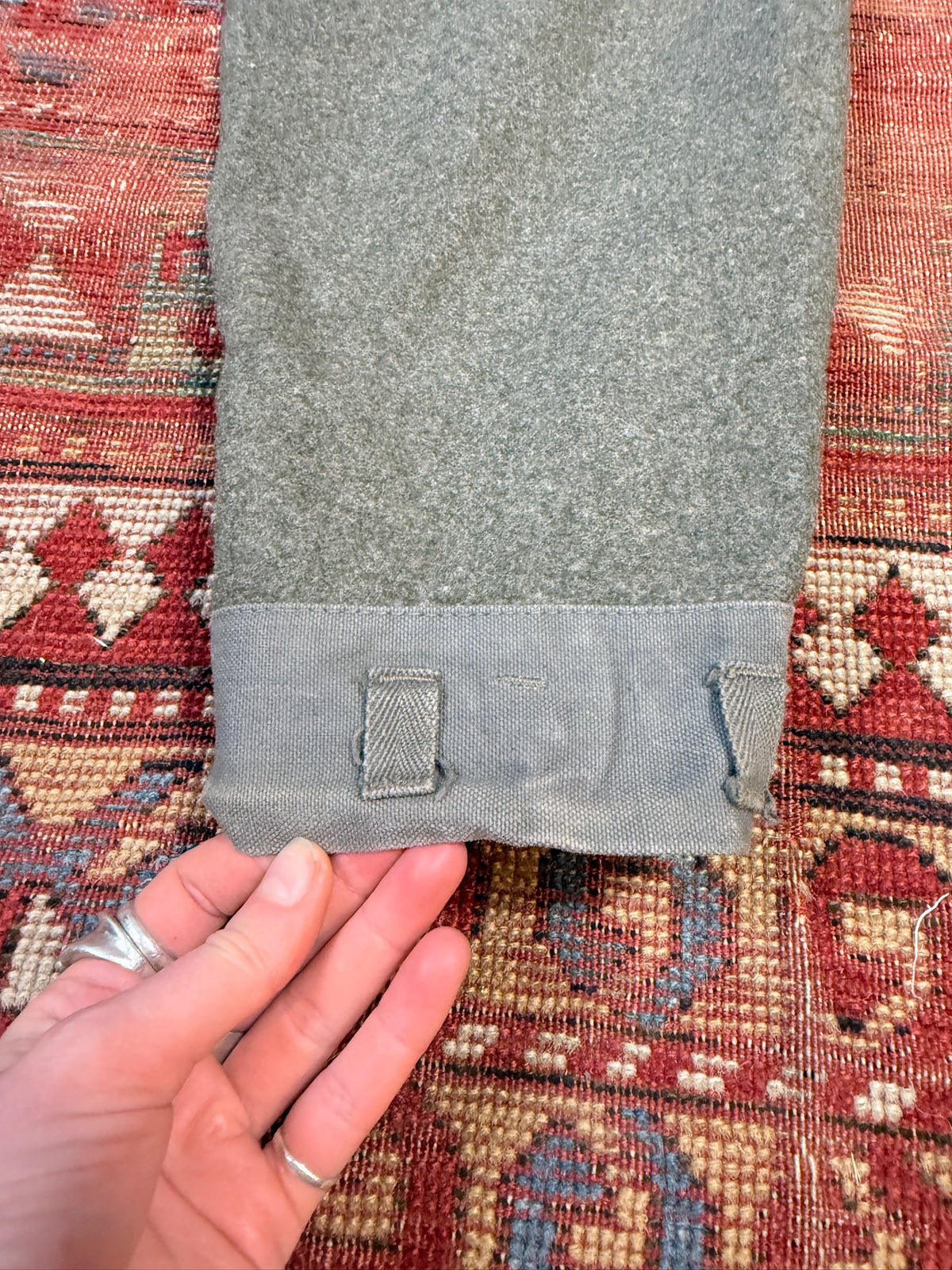 Vintage 1940s Swedish Military Relaxed Fit Wool Trousers | 38x31
