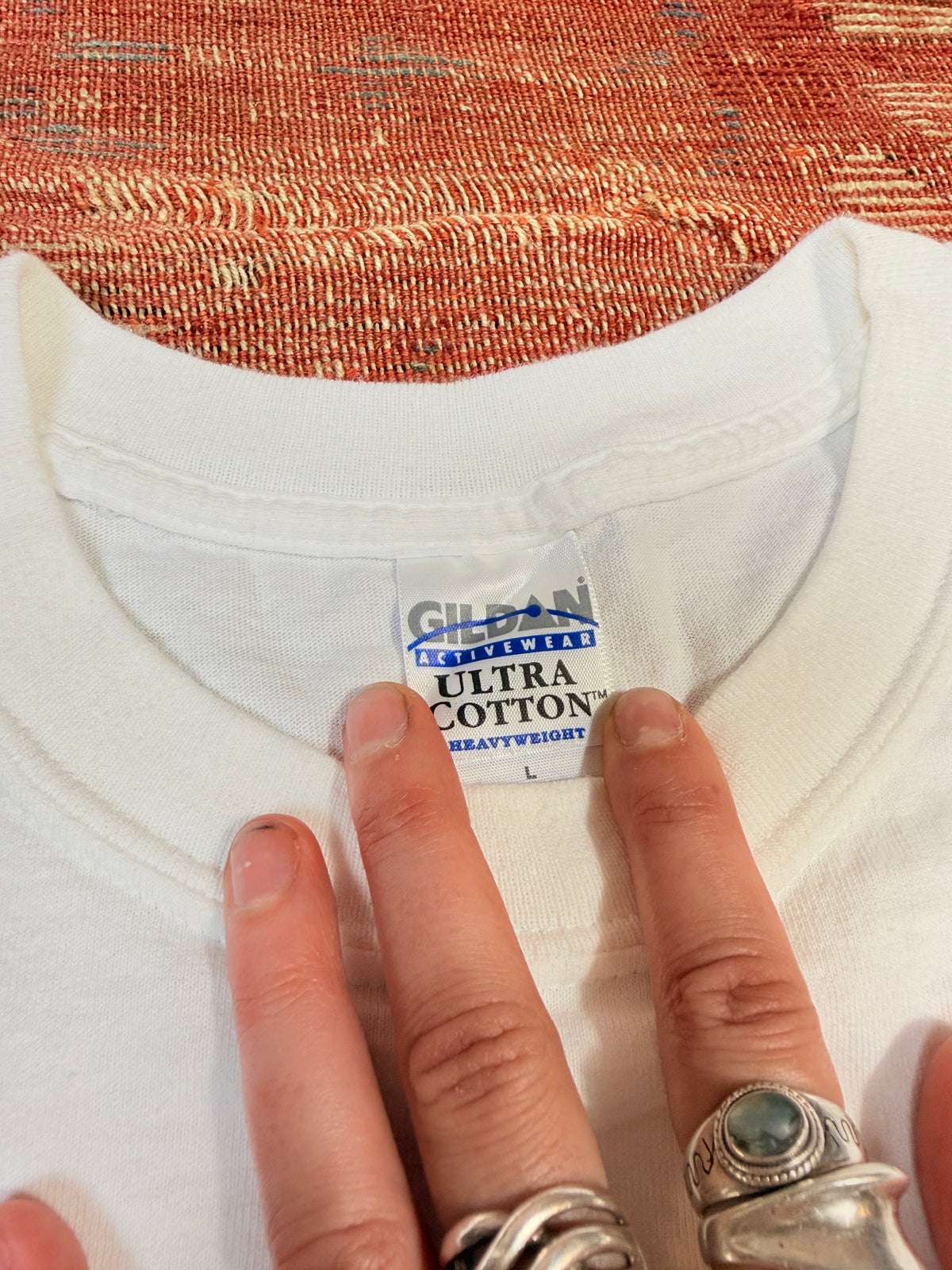 Vintage 1990’s Gildan White Cotton T-Shirt New Orleans Kittens | L