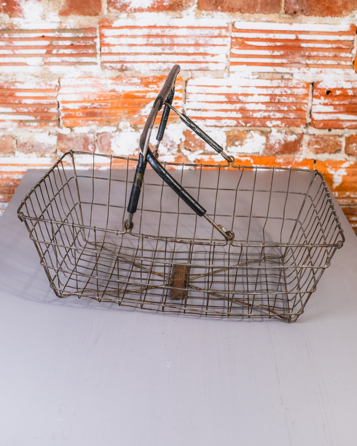 Vintage 1950's United Steel Co. Industrial Wire Basket