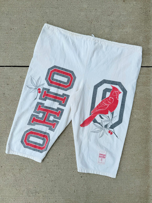 Vintage 1990s Sweet Sacks Ohio Printed Sugar Sack Shorts