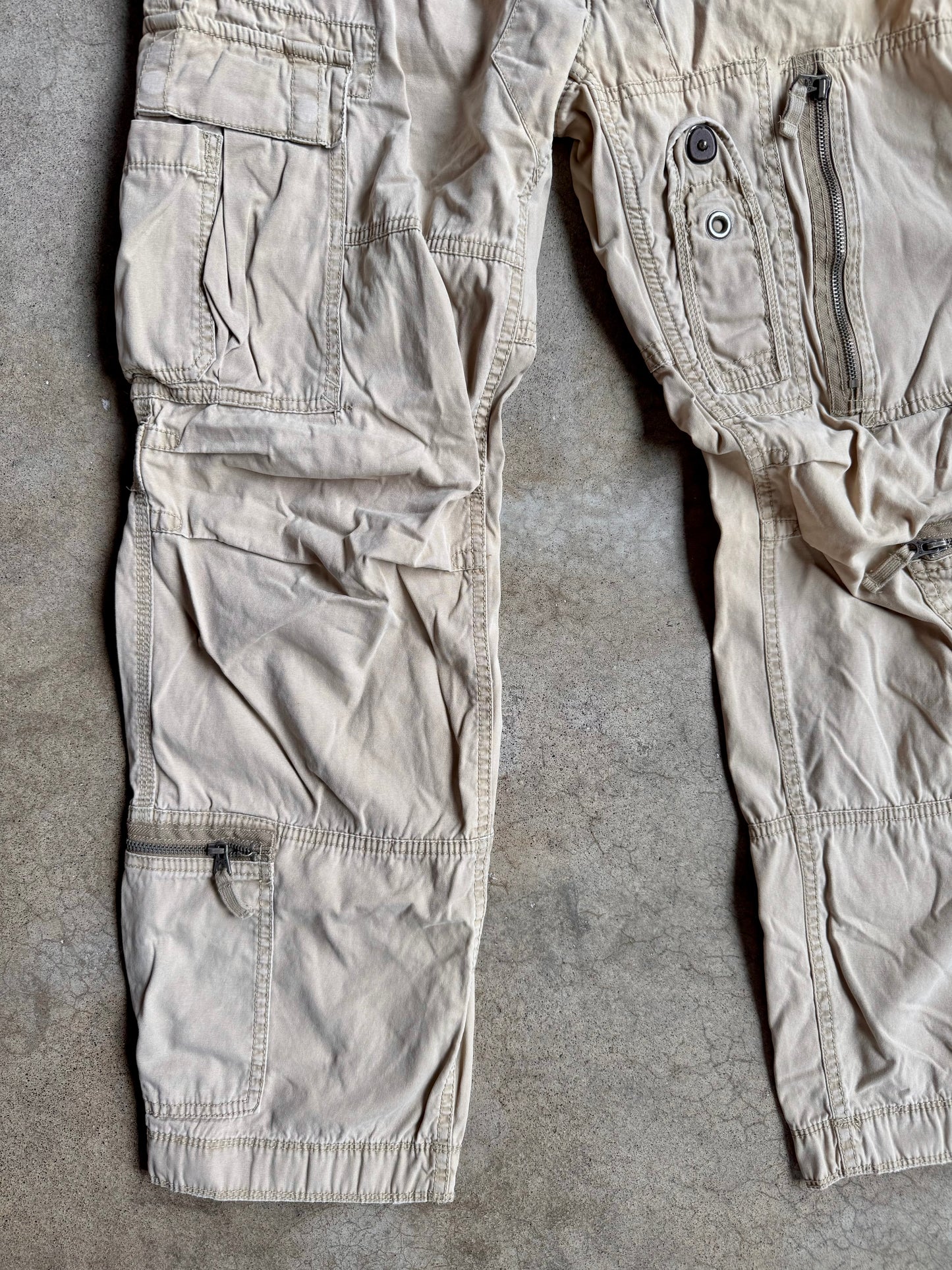 Vintage 1990s Polo Ralph Lauren Military-Style Paratrooper Cargo Pants | 33/30
