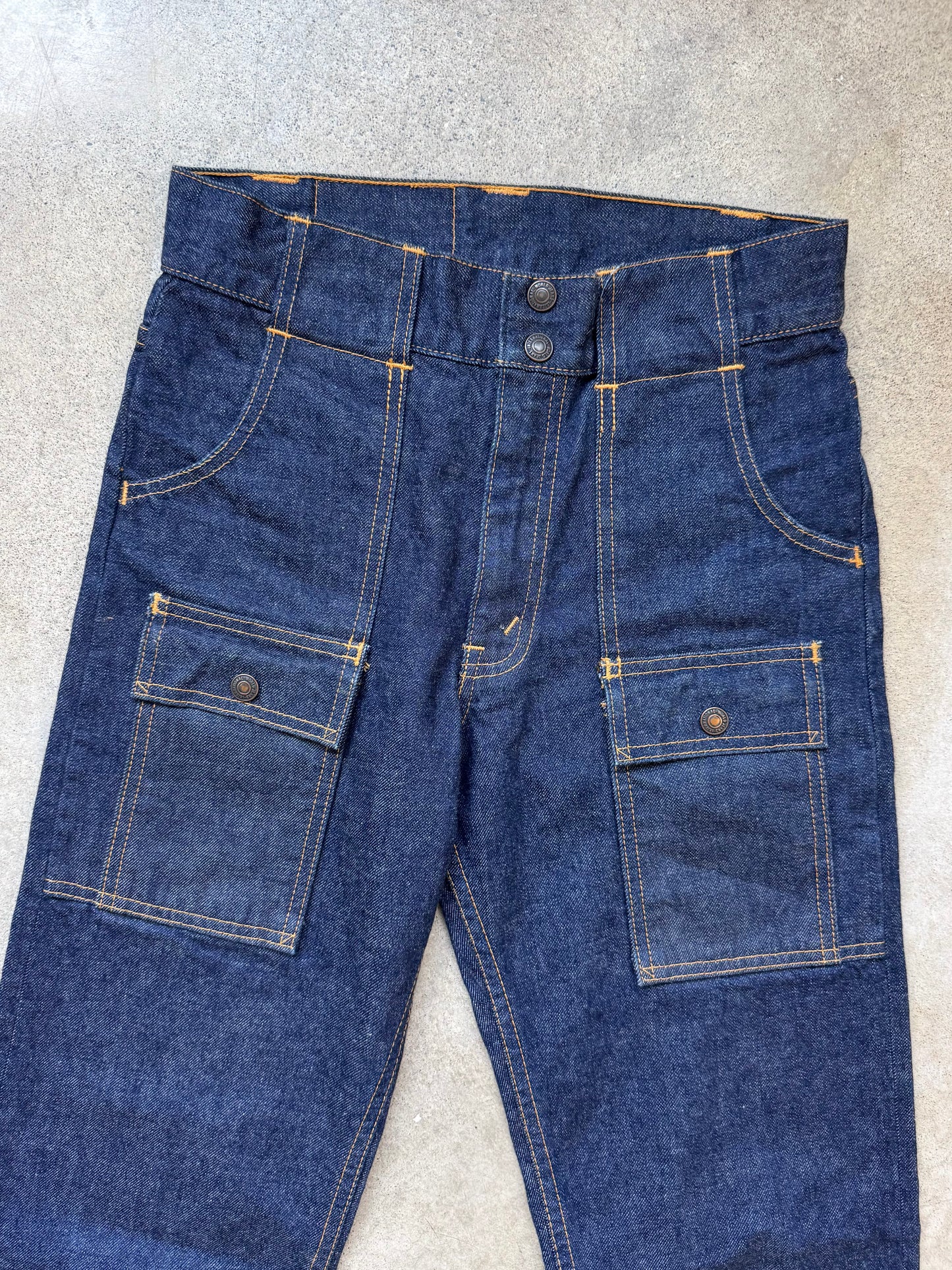 TCB Jeans Japanese Selvedge Denim Bush Pants | Waist 28”