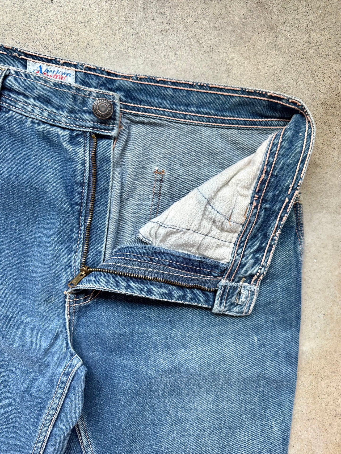 Vintage 1970s American Graffiti Faded Bootcut Flare Jeans | Waist 31”
