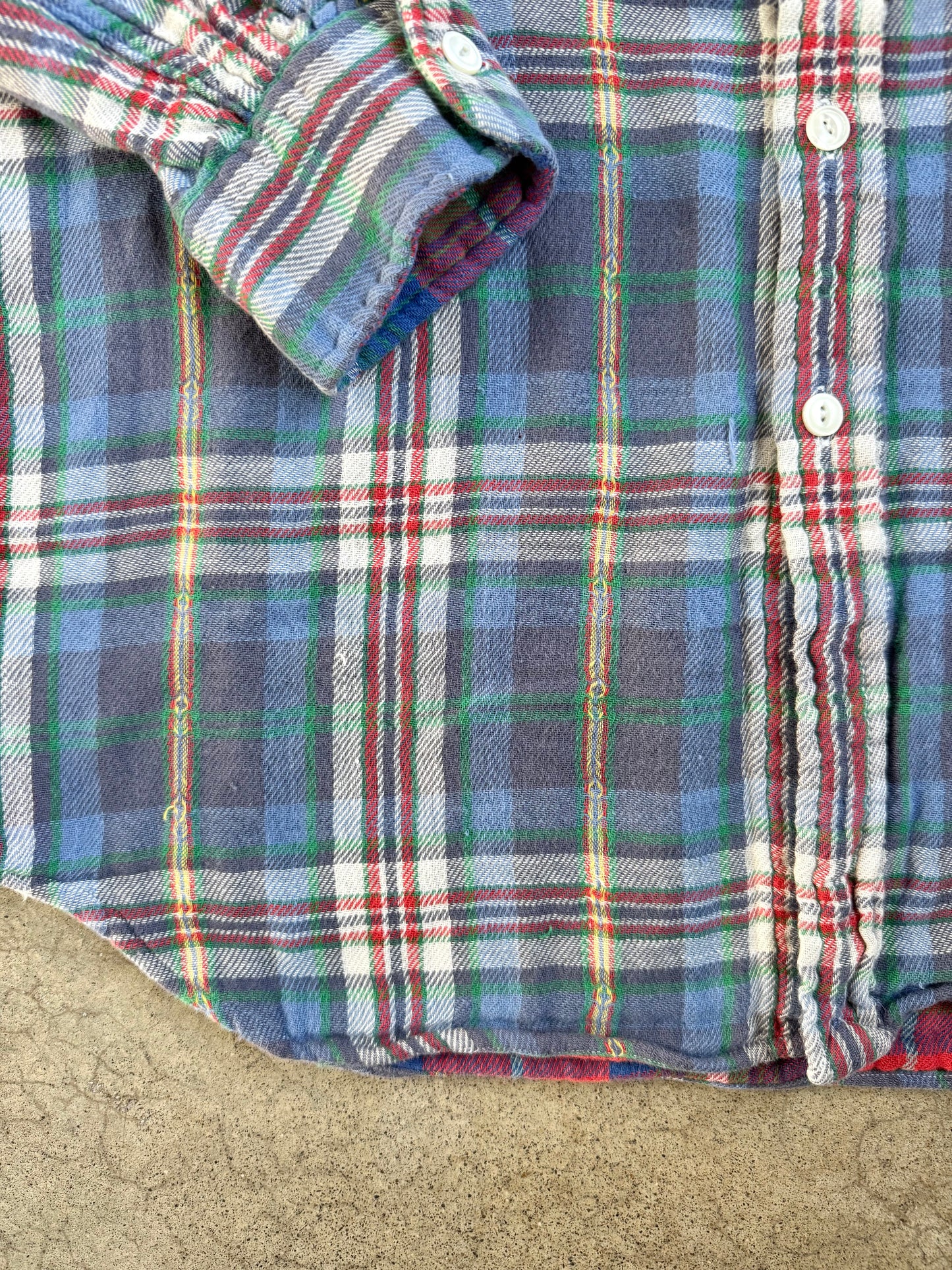 Polo Ralph Lauren Southwestern Plaid Cotton Flannel Button-Up Shirt | XL