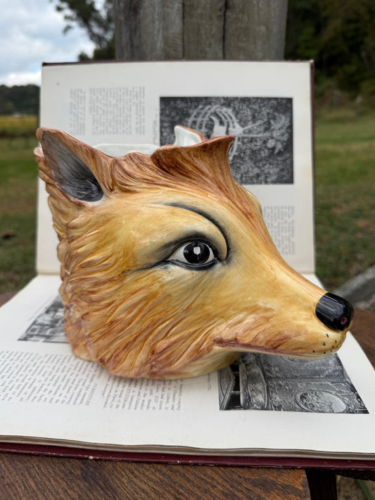 Chelsea House Ceramic Fox Head Planter
