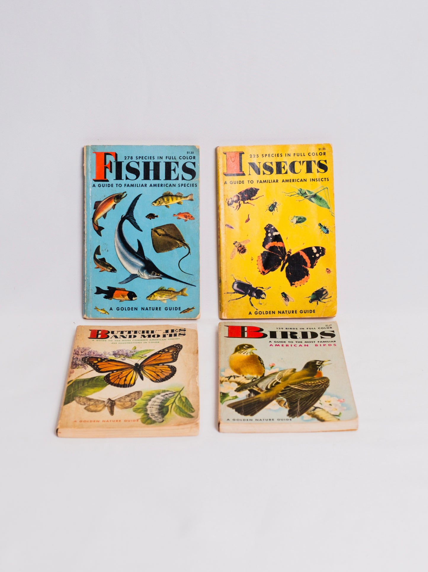 Vintage 1940s Golden Nature Guide Paperback Books | Set of 4