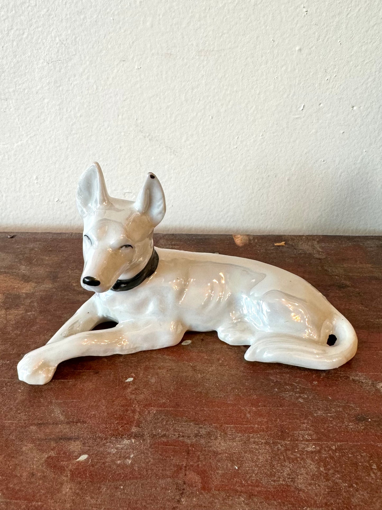 Vintage Porcelain Dog Figurine