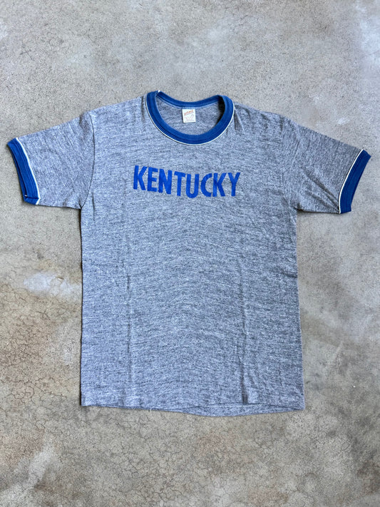 Vintage 1970s/80s University of Kentucky Graphic Ringer Tee | Large