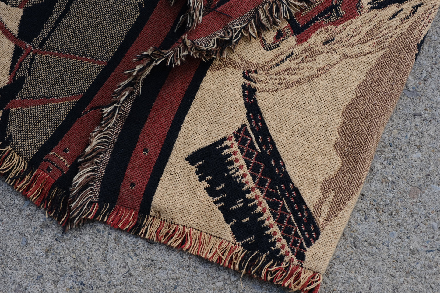 Vintage Sugar Street Weavers Horse Tapestry Vest