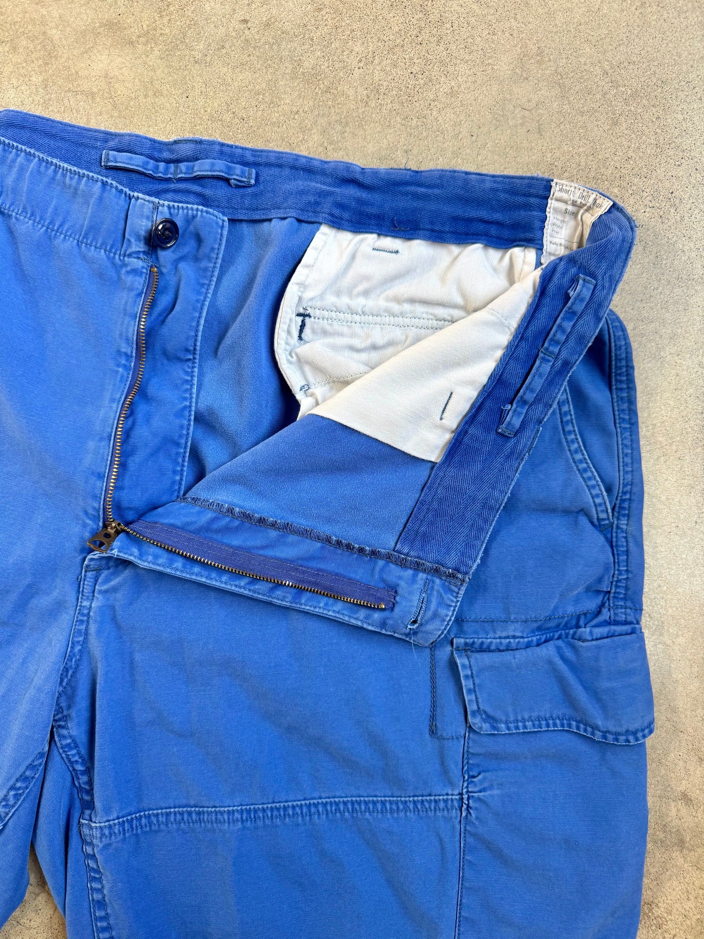 Polo Ralph Lauren Cobalt Blue Cotton Cargo Utility Shorts | 46B