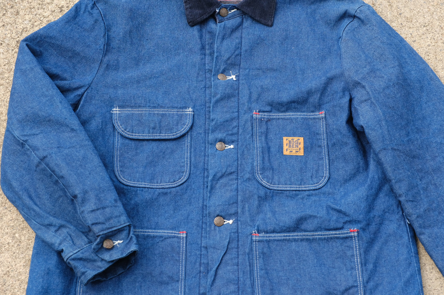 Vintage Wrangler Big Ben Blanket Lined Denim Chore Coat