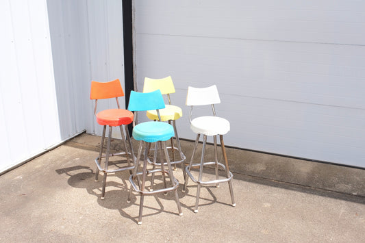 Vintage 50’s Bottle Cap Stools | Set of 4