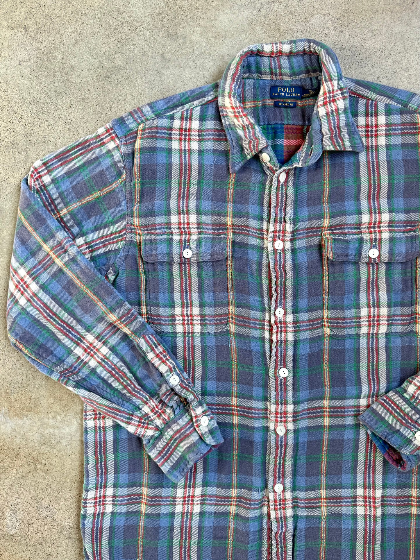 Polo Ralph Lauren Southwestern Plaid Cotton Flannel Button-Up Shirt | XL