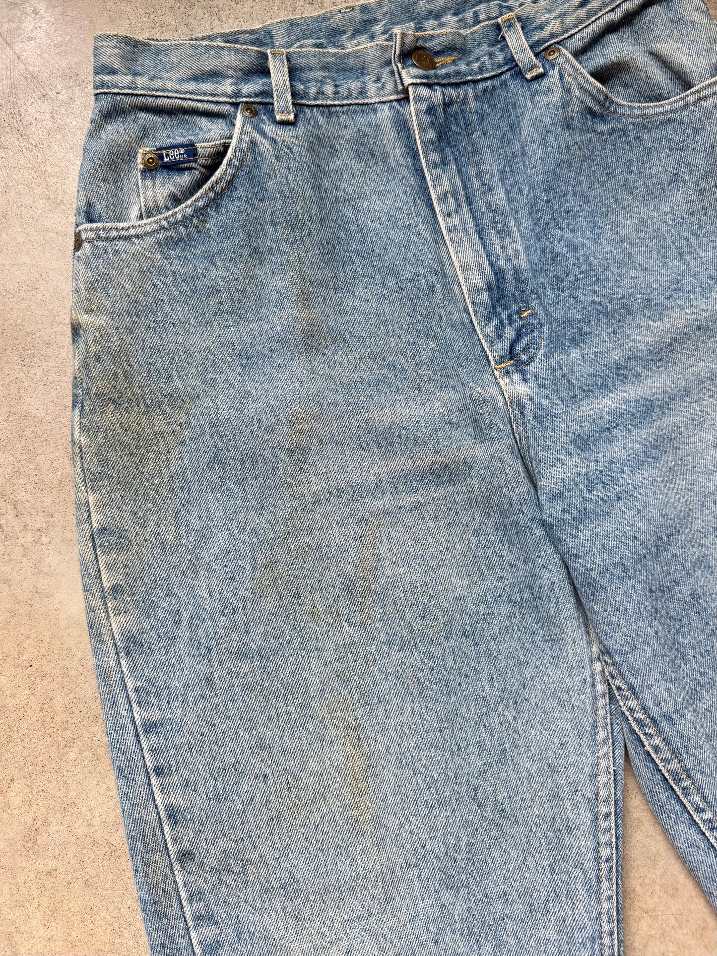 Vintage 1980s Lee Faded High-Waisted Jeans | Waist 31”