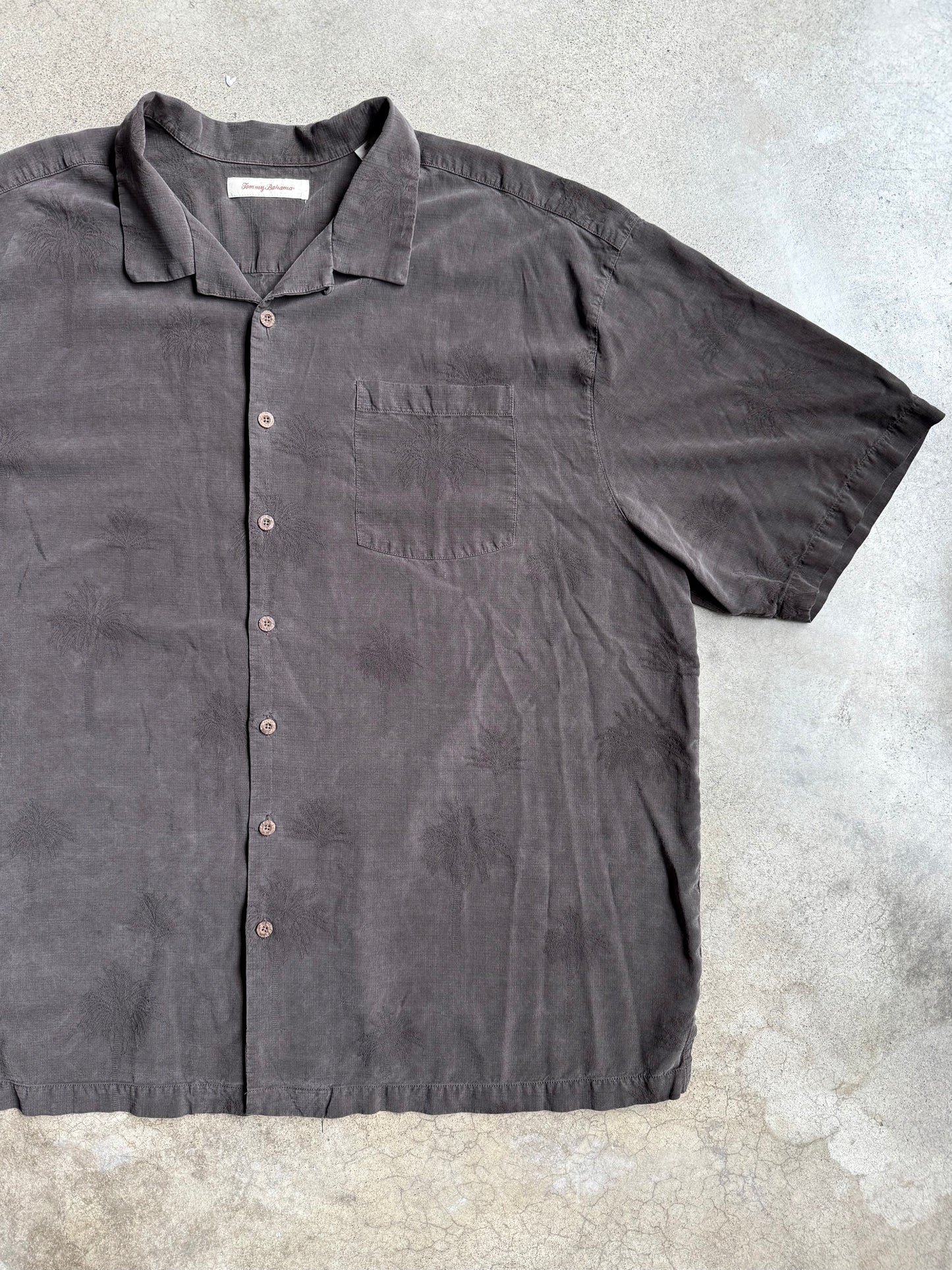 Vintage Tommy Bahama ‘93 Summer Tour Embroidered Silk Shirt | 4XB