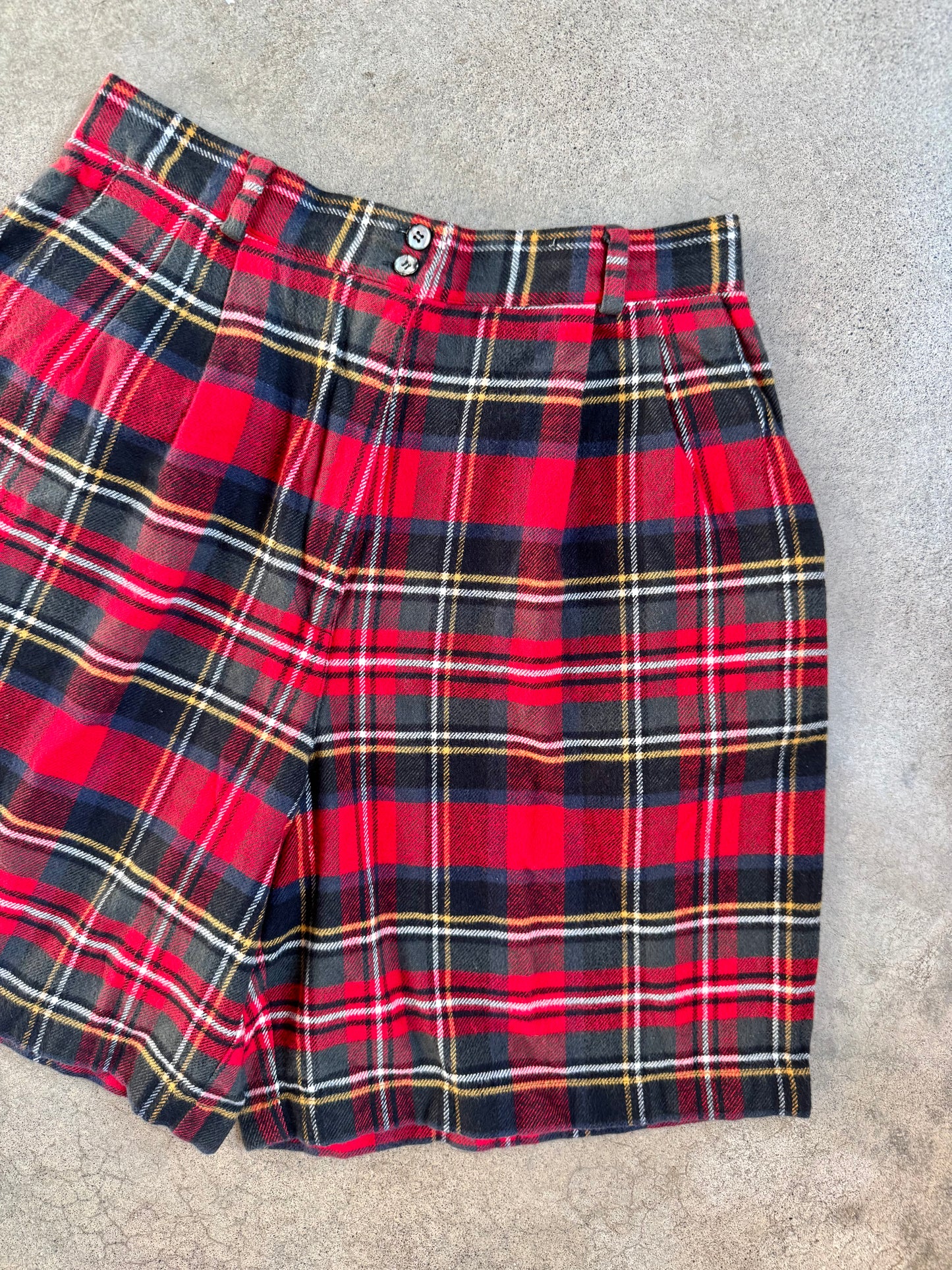 Vintage 1990s Picone Sport Tartan Plaid Two-Piece 100% Cotton Play Suit | Medium